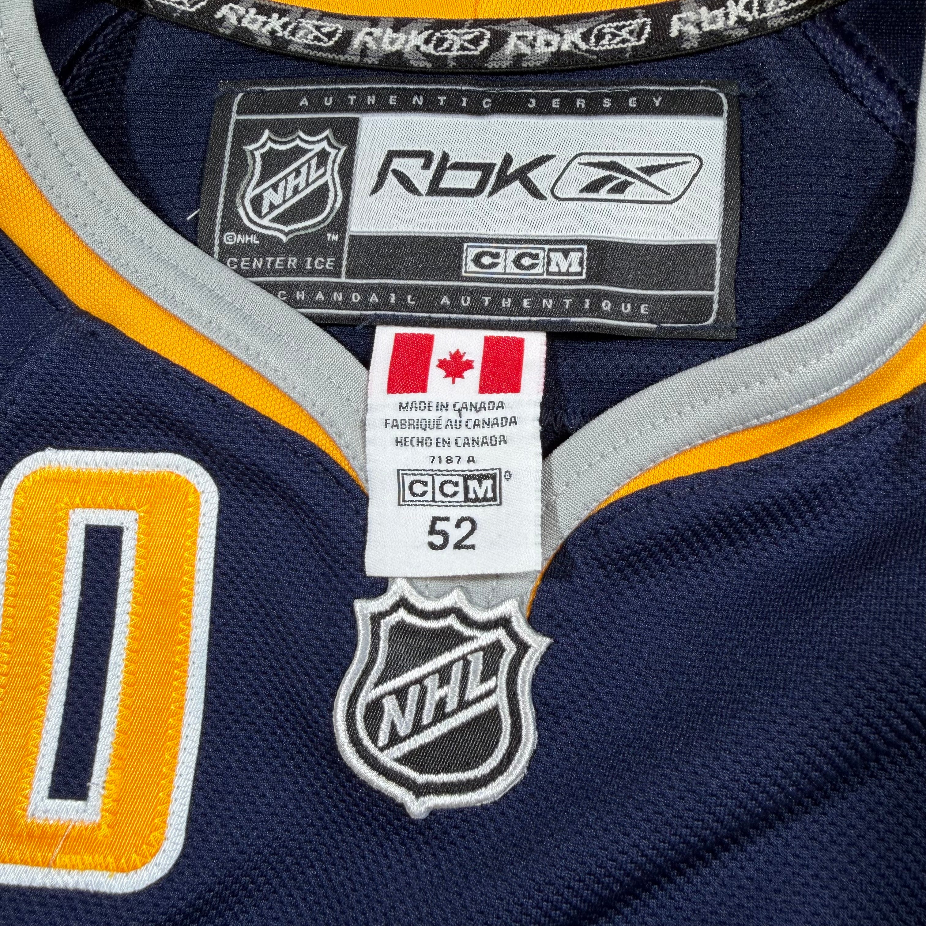 Ryan Miller Buffalo Sabres Slug Reebok Authentic MIC NHL Jersey - 52/Large