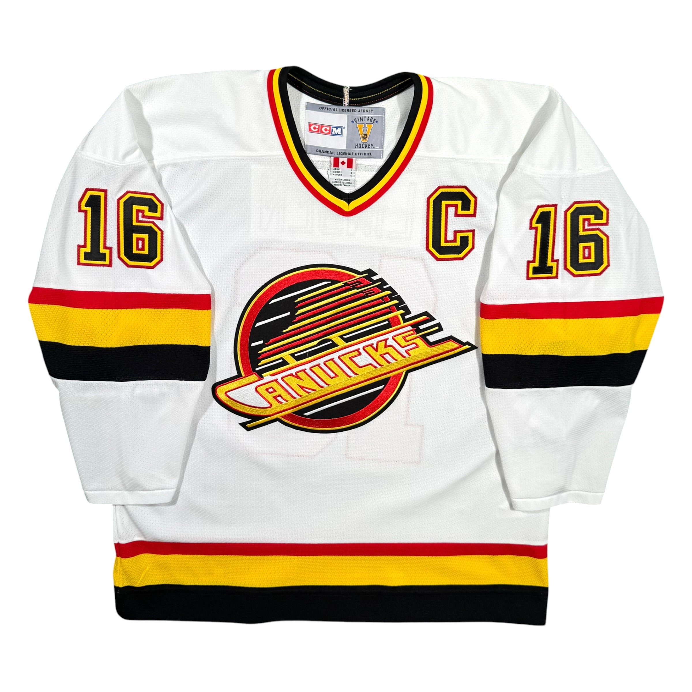 Trevor Linden Vancouver Canucks Vintage CCM NHL Jersey Size Large