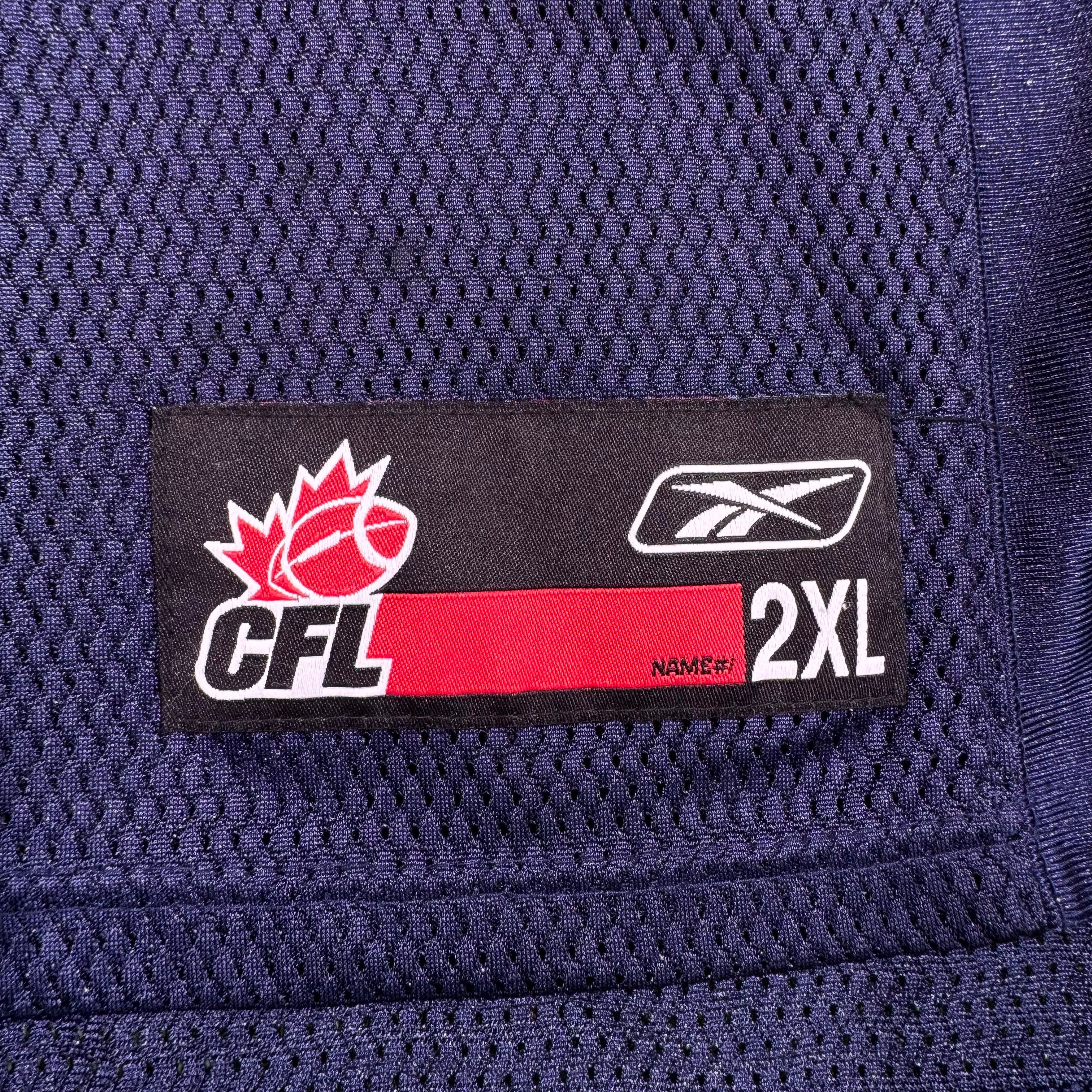 Tom Canada Winnipeg Blue Bombers Vintage Reebok CFL Jersey Size XXL