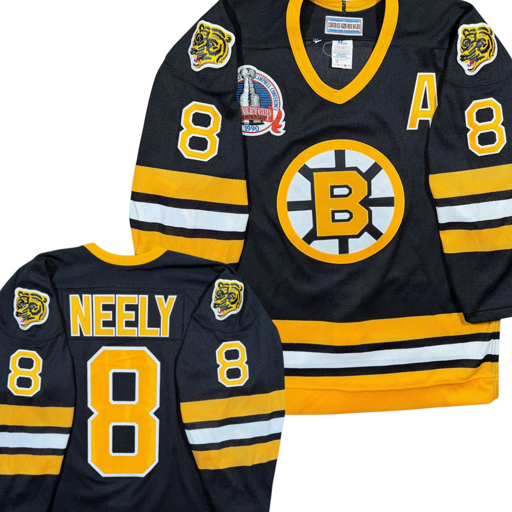 Cam Neely Boston Bruins Vintage 1990 Stanley Cup Authentic CCM NHL Jersey - 48/Large