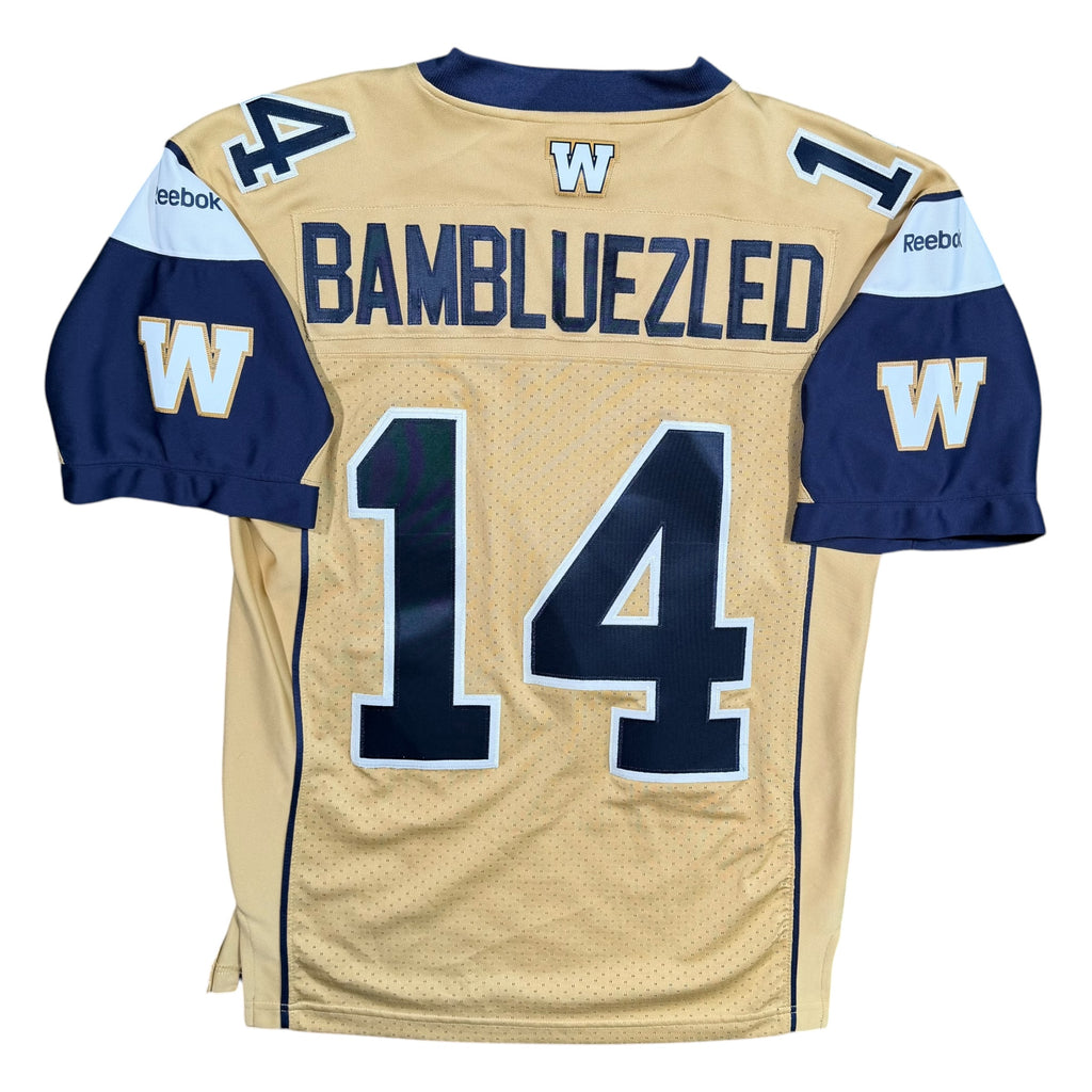 Winnipeg Blue Bombers Bambluezled #14 Reebok CFL Jersey - Medium