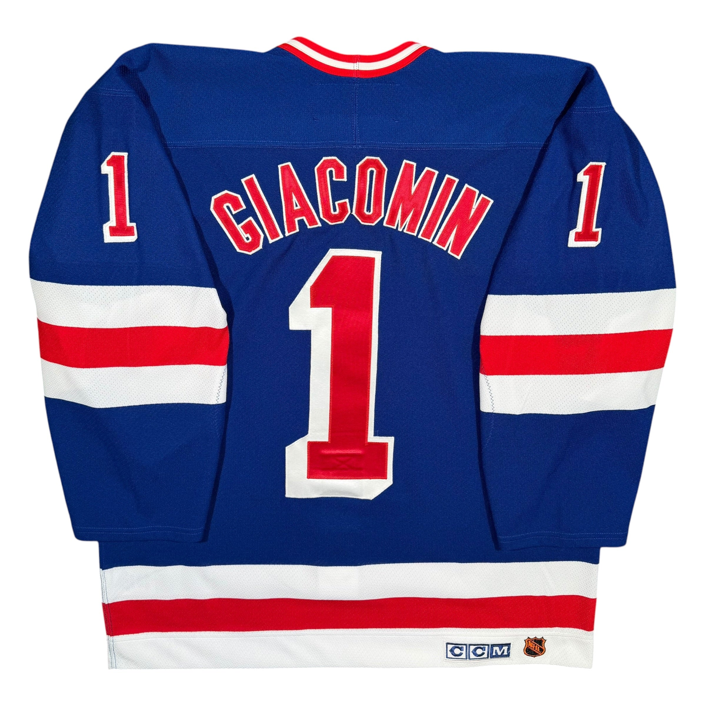 Eddie Giacomin New York Rangers Vintage CCM Authentic MIC NHL Jersey - 52/L