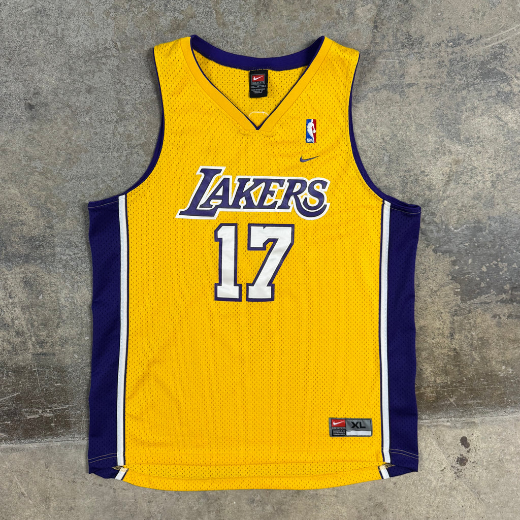 Rick Fox Los Angeles Lakers Vintage Nike Swingman NBA Jersey Size XL RARE