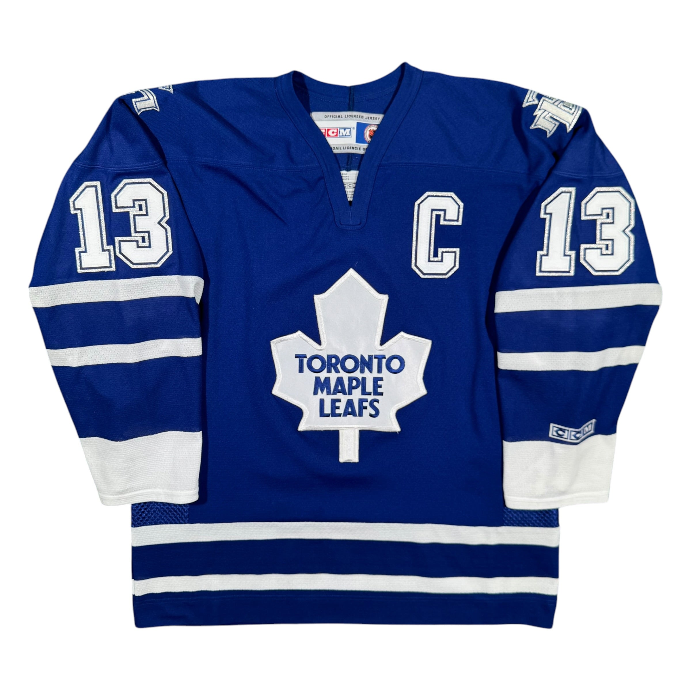 Mats Sundin Toronto Maple Leafs Vintage CCM NHL Hockey Jersey Size Large