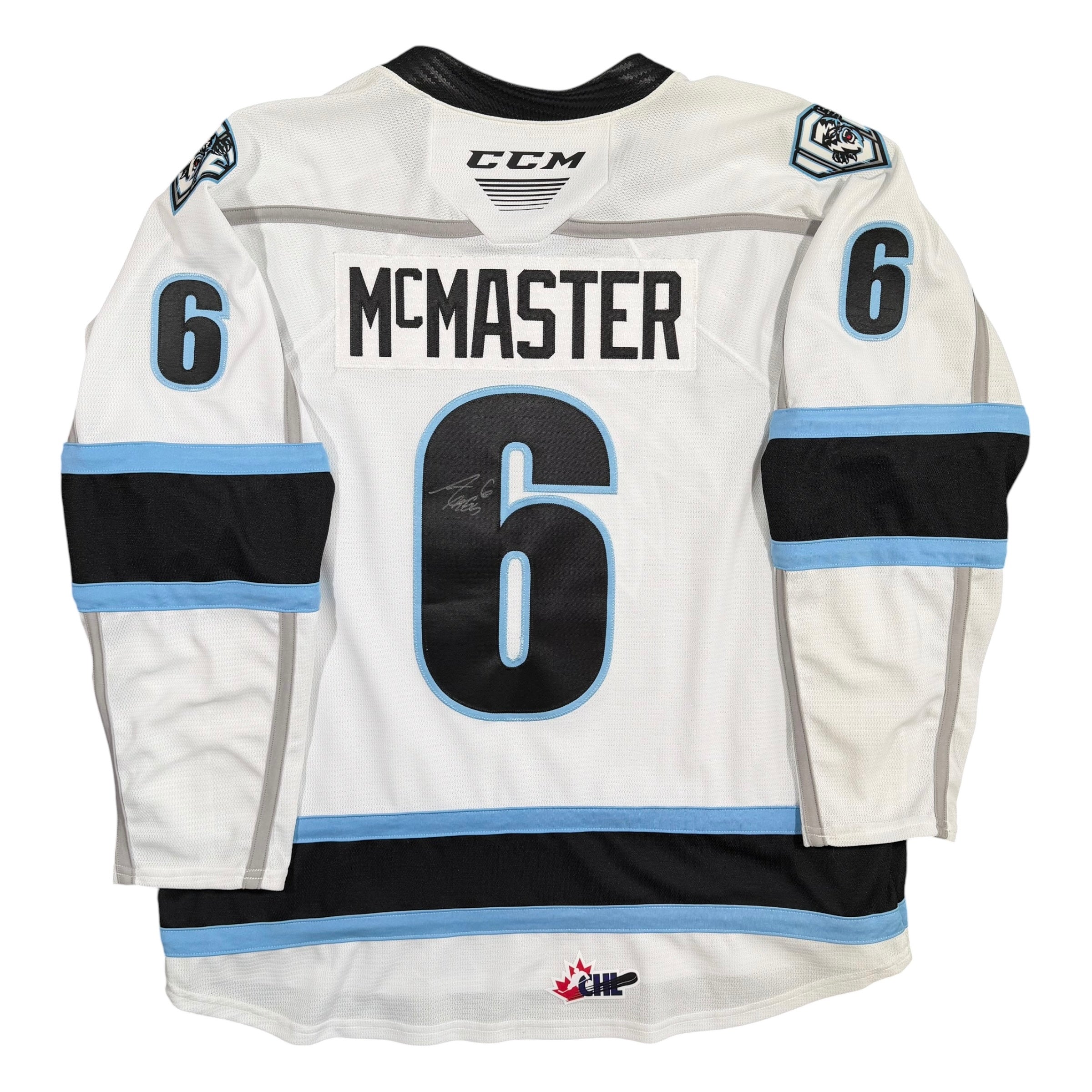 Anson McMaster Winnipeg Ice Signed WHL CCM Jersey - XXL