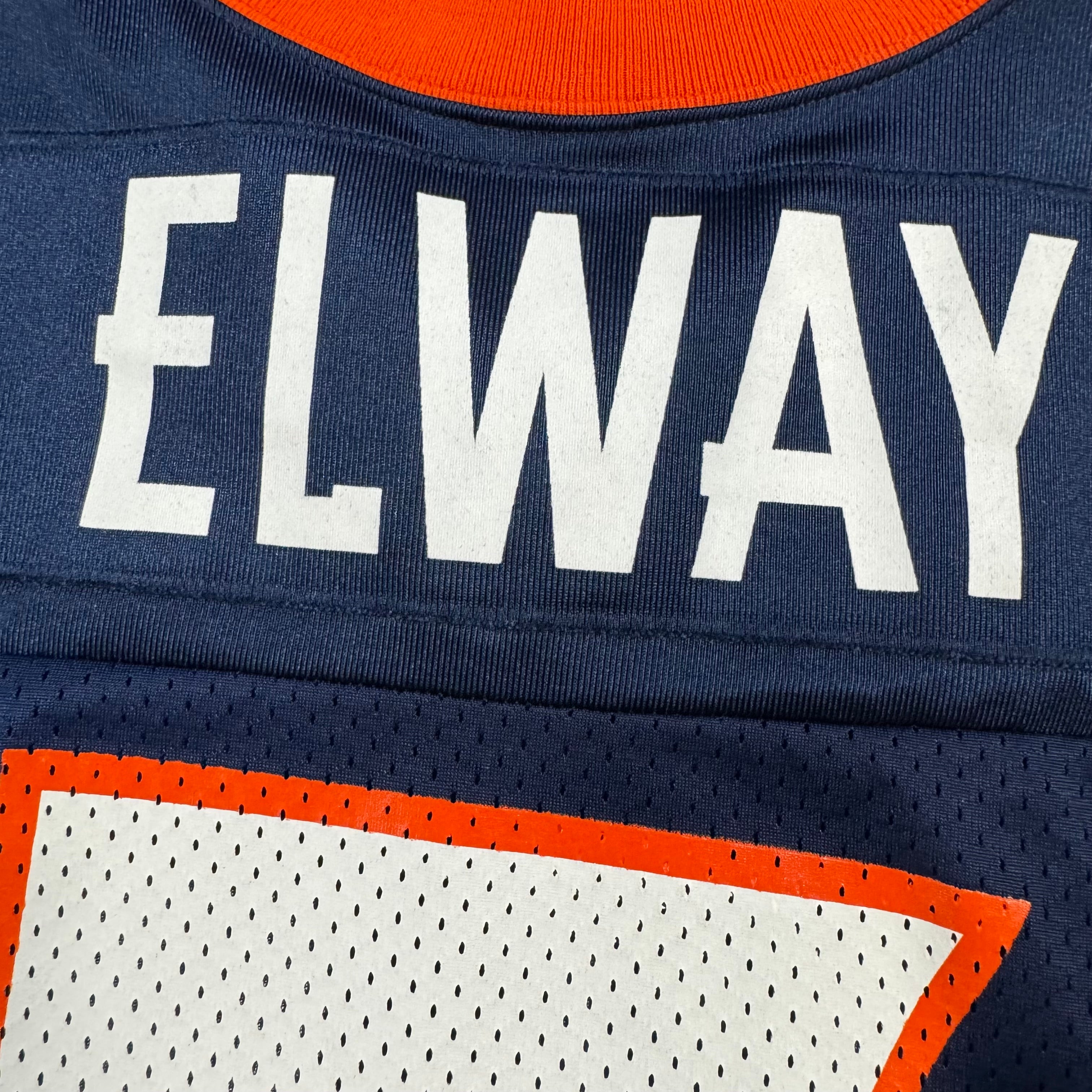John Elway Denver Broncos Vintage Nike NFL Jersey Size Large