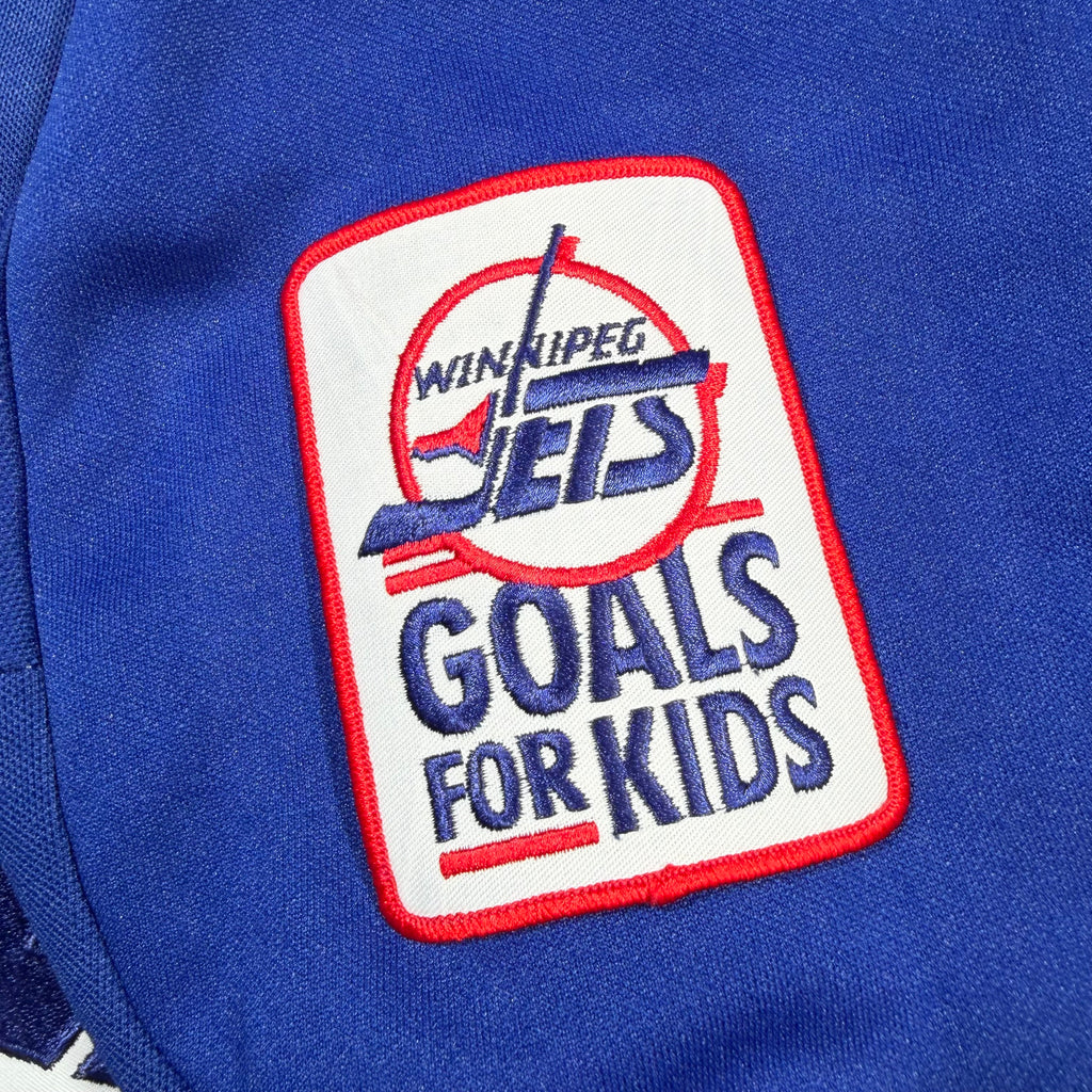 Ed Olczyk Winnipeg Jets Vintage CCM NHL Jersey - Large
