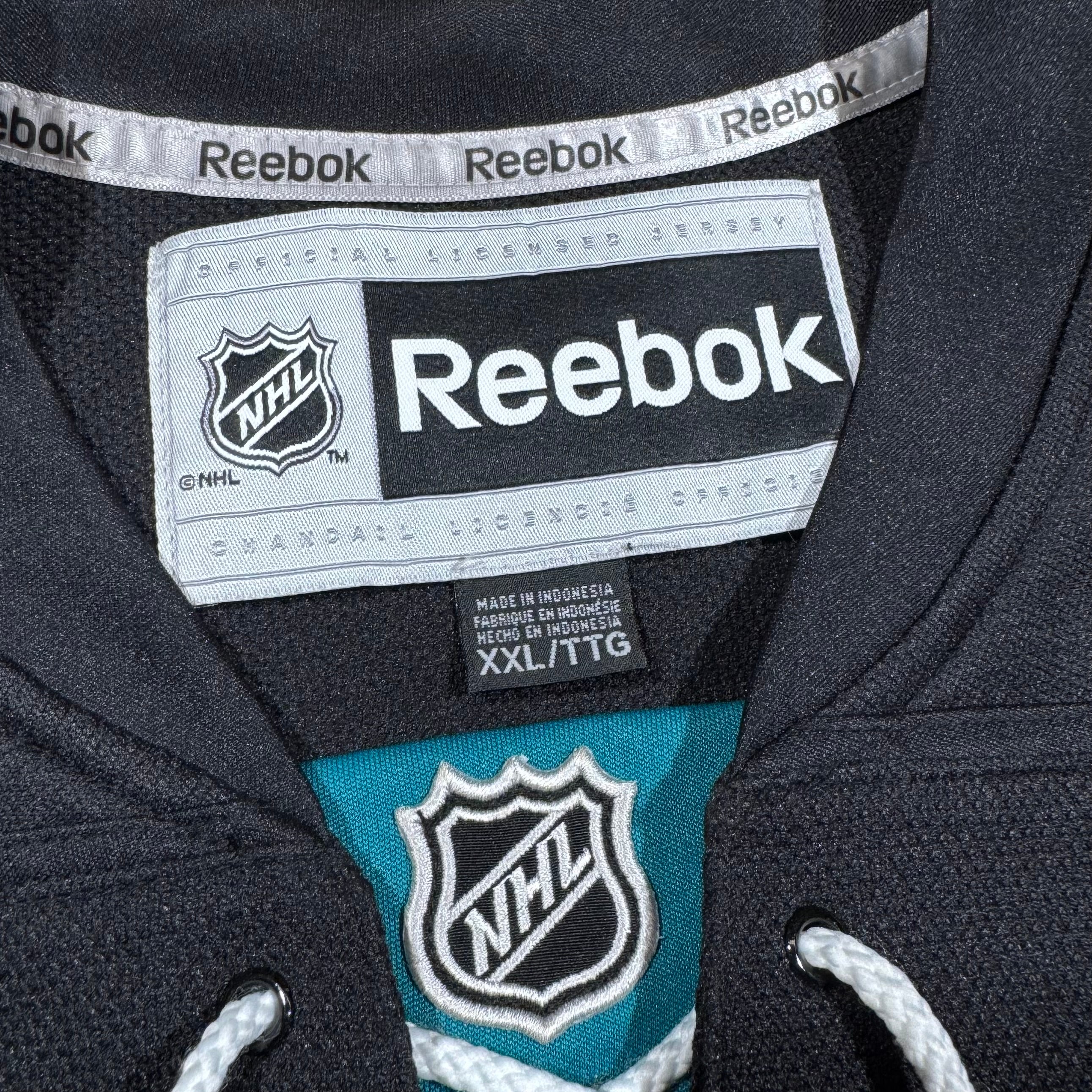 Evgeni Nabokov San Jose Sharks Vintage Signed Reebok NHL Hockey Jersey Size XXL