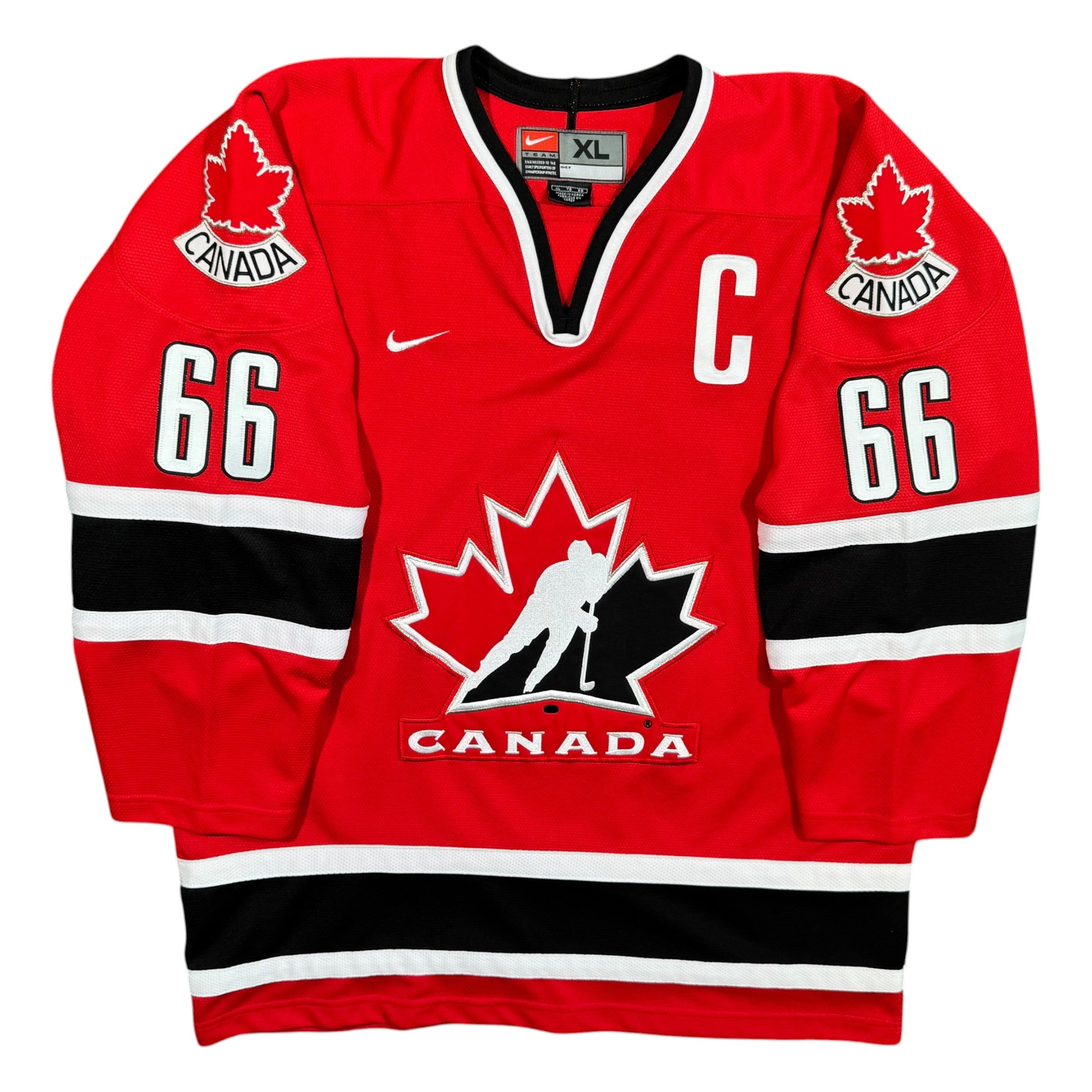 Mario Lemieux Team Canada 2002 Vintage Nike Olympics Jersey Size XL
