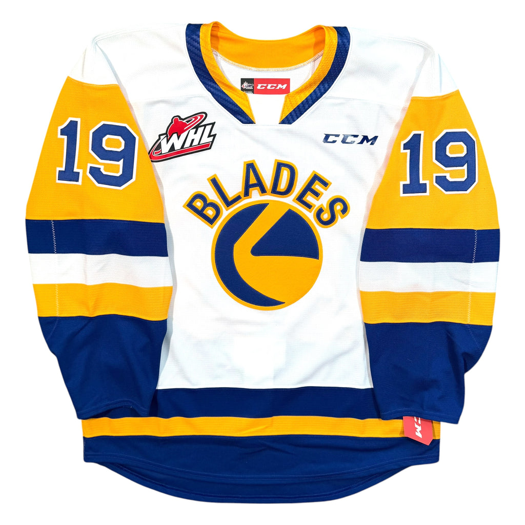 Yegor Sidorov Saskatoon Blades Authentic MIC CCM WHL Jersey - 56/XXL