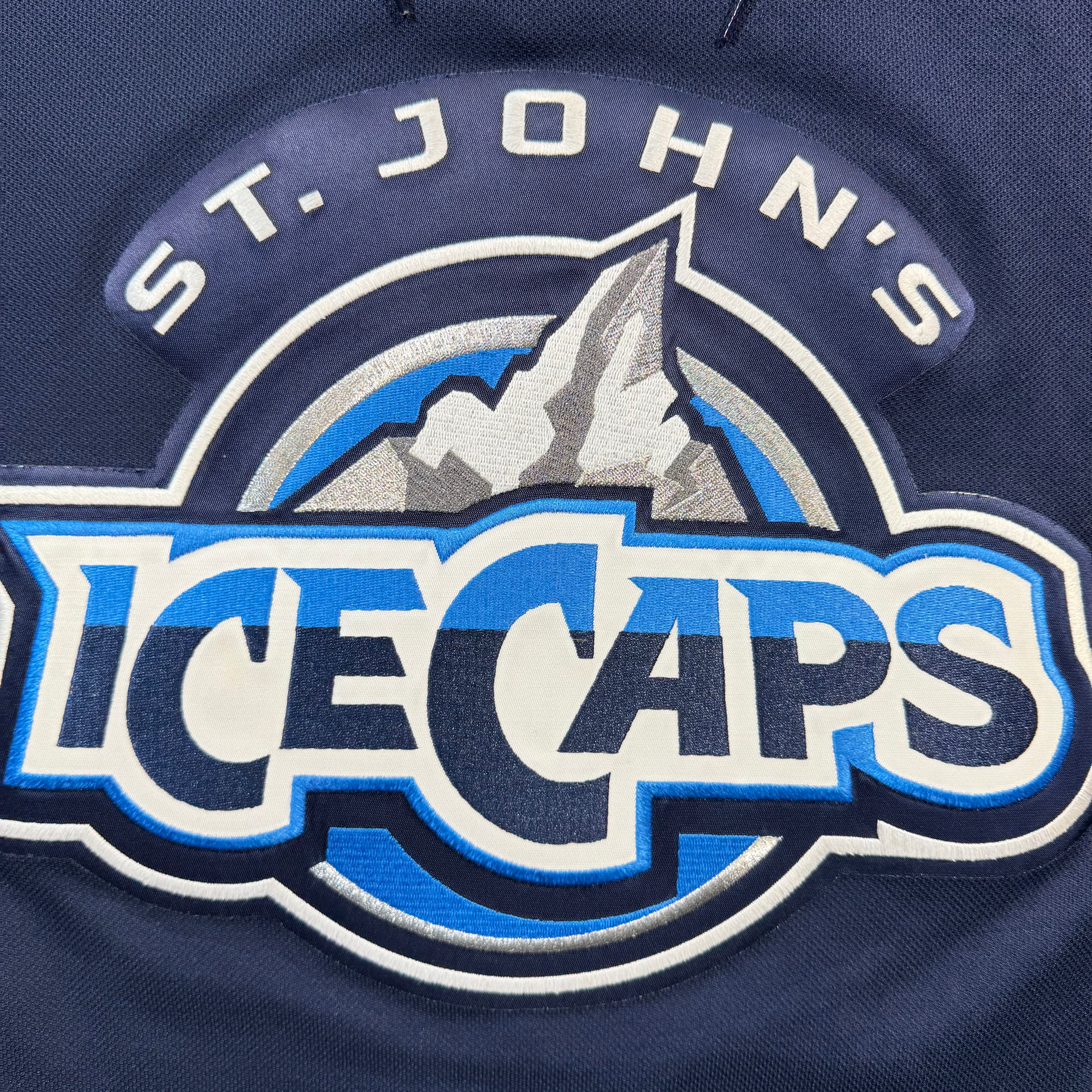 Connor Hellebuyck St. John’s Ice Caps Reebok AHL Hockey Jersey - Large