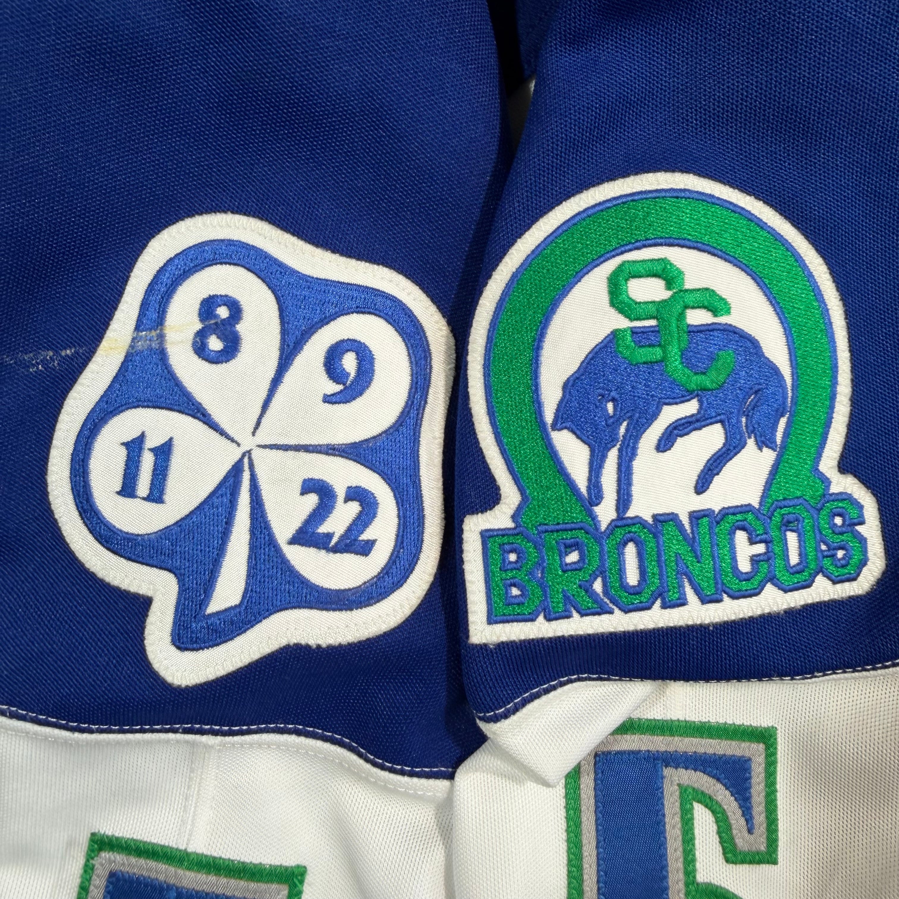 Myles Rumsey Swift Current Broncos Game Worn Reebok WHL Jersey