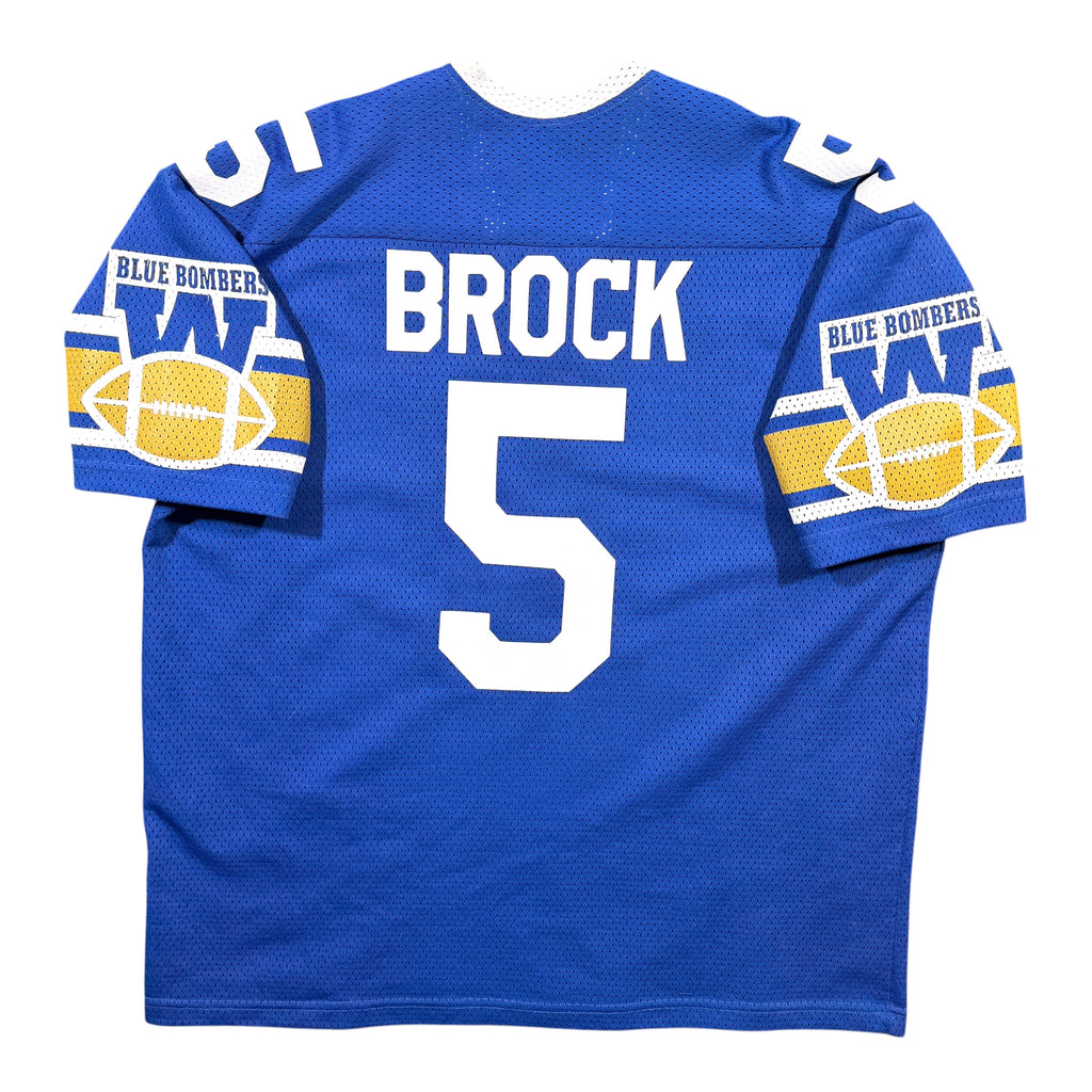 Dieter Brock Winnipeg Blue Bombers Vintage Deboni’s CFL Jersey - XL