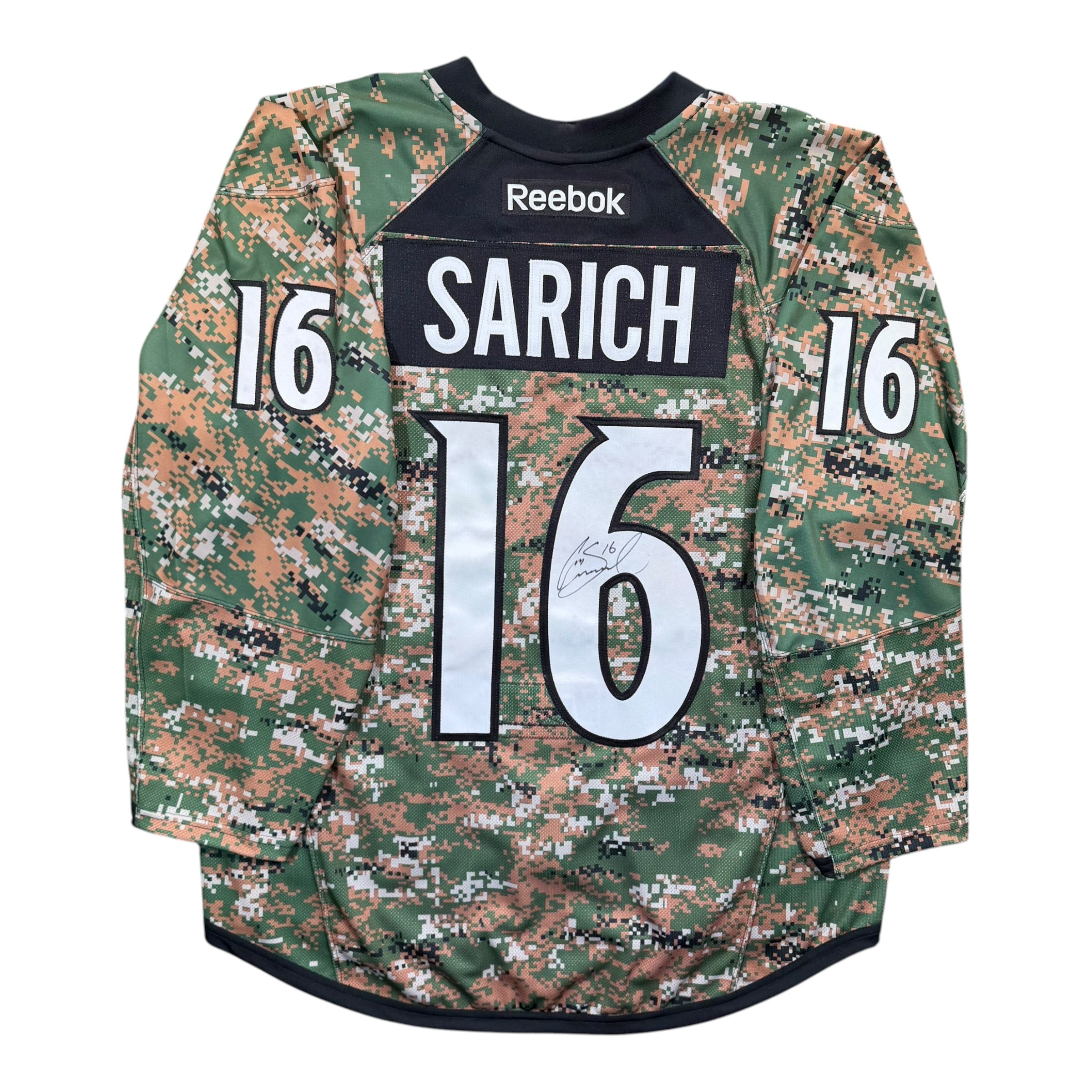 Cory Sarich Colorado Avalanche 2014 Military Appreciation Game Worn NHL Jersey COA