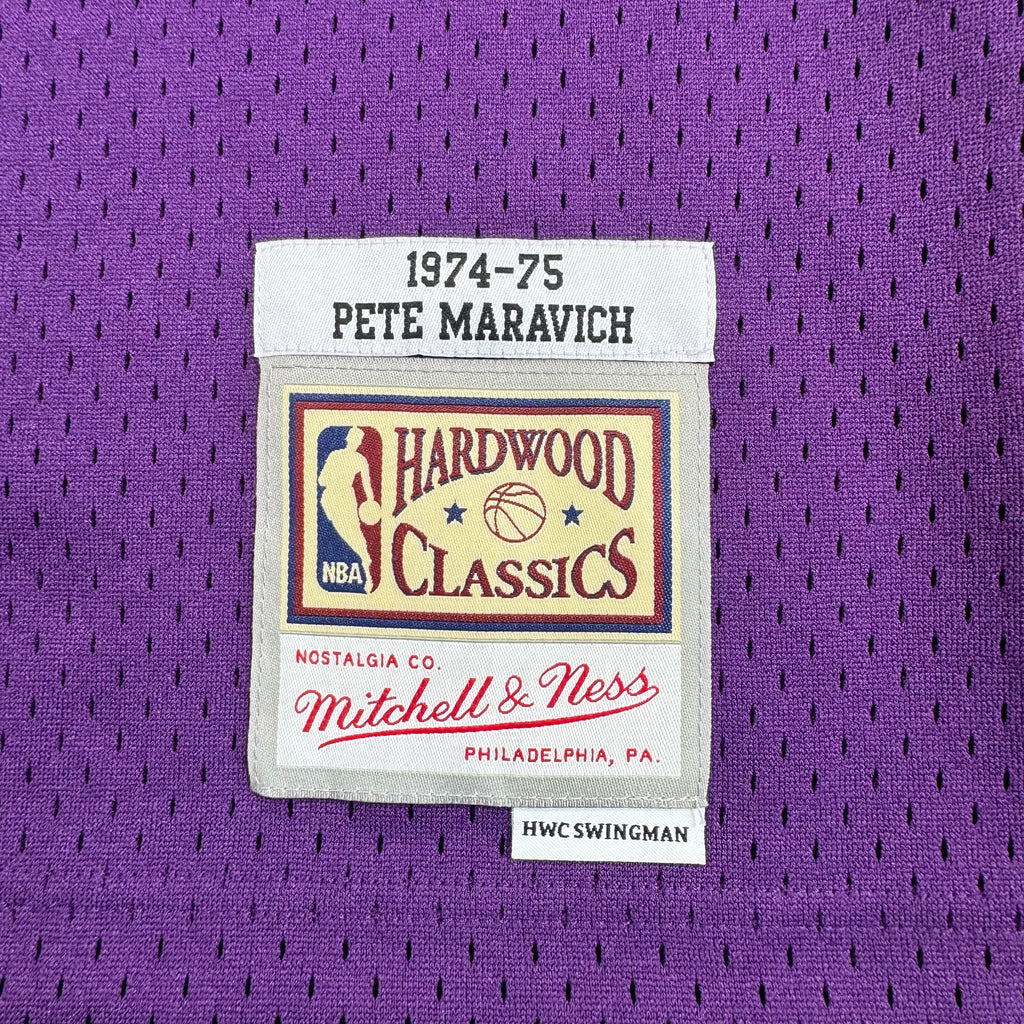 Pistol Pete Maravich Utah Jazz Mitchell & Ness NBA Jersey Size XXL