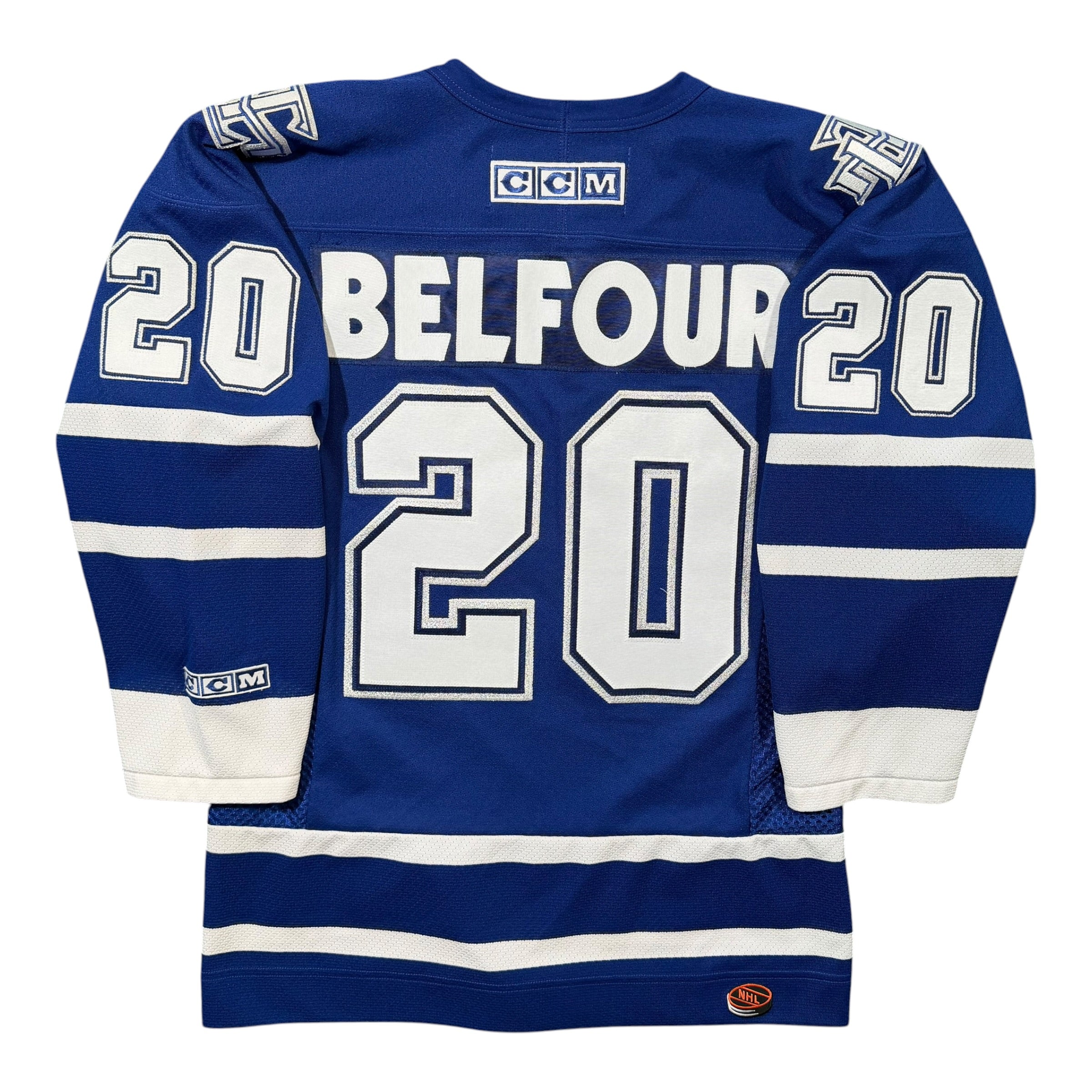 Ed Belfour Toronto Maple Leafs Vintage CCM NHL Jersey - Small