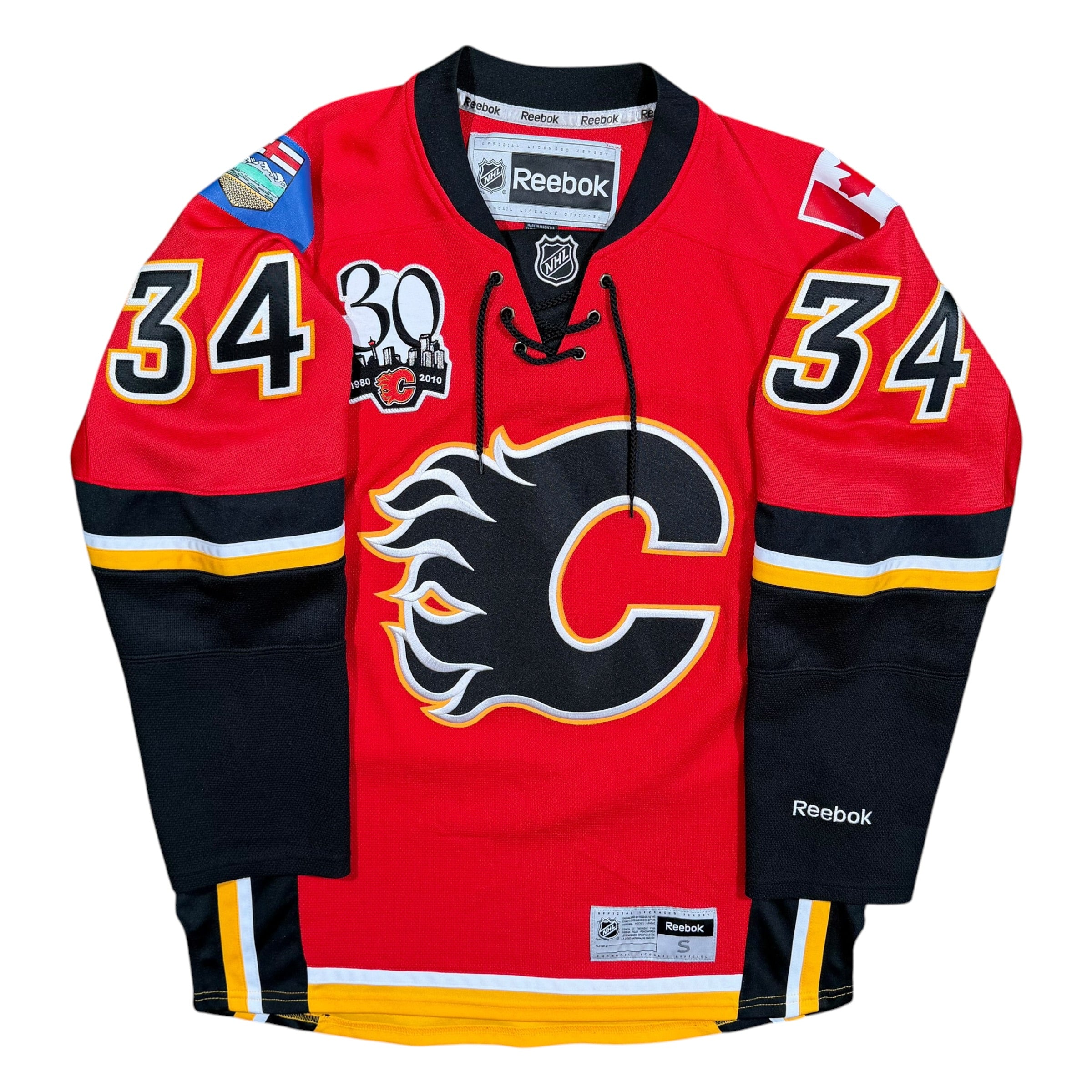 Miika Kiprusoff Calgary Flames 30th Anniversary Reebok NHL Jersey - Small