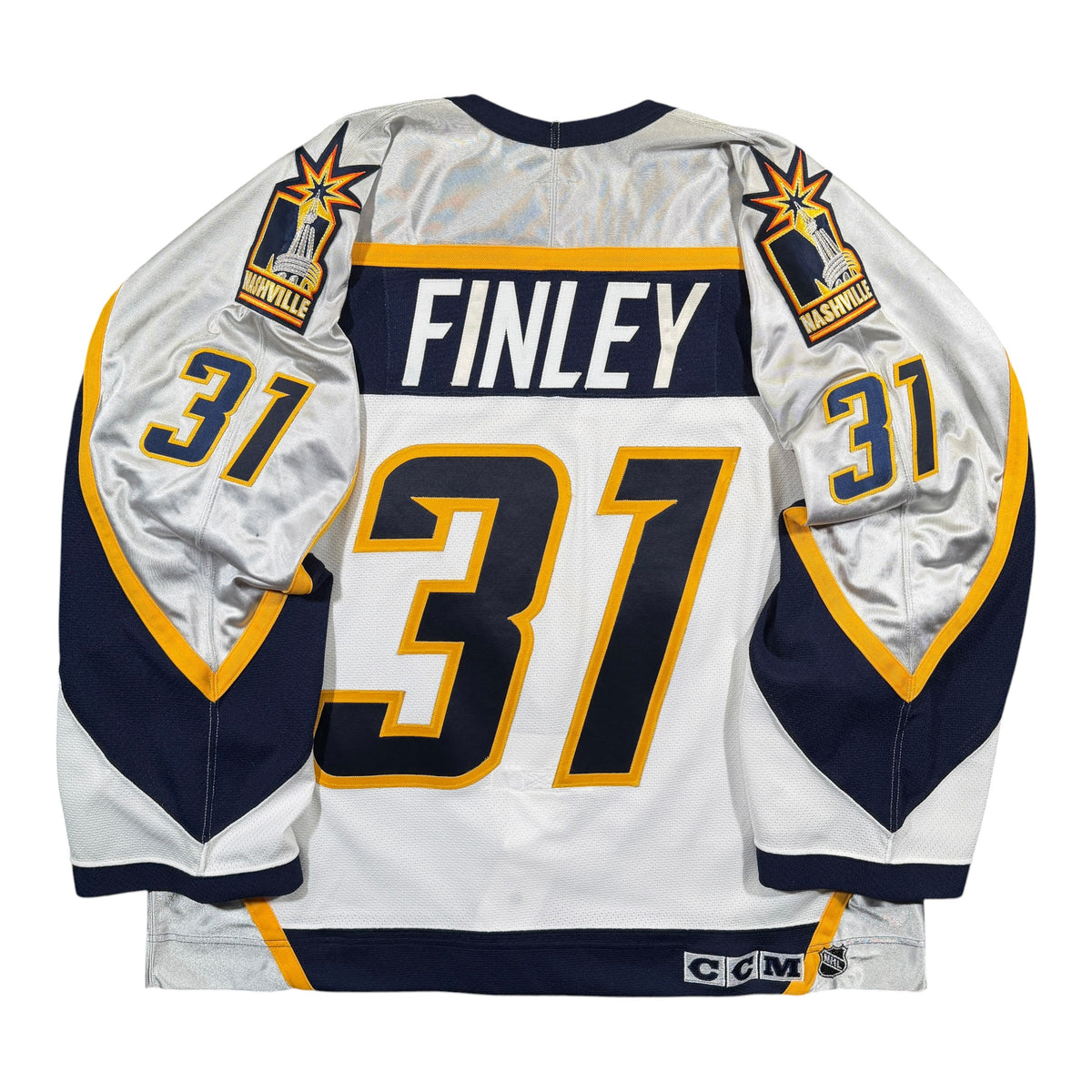 Brian Finley Nashville Predators 2002/03 Game Issued CCM NHL Jersey - 58G