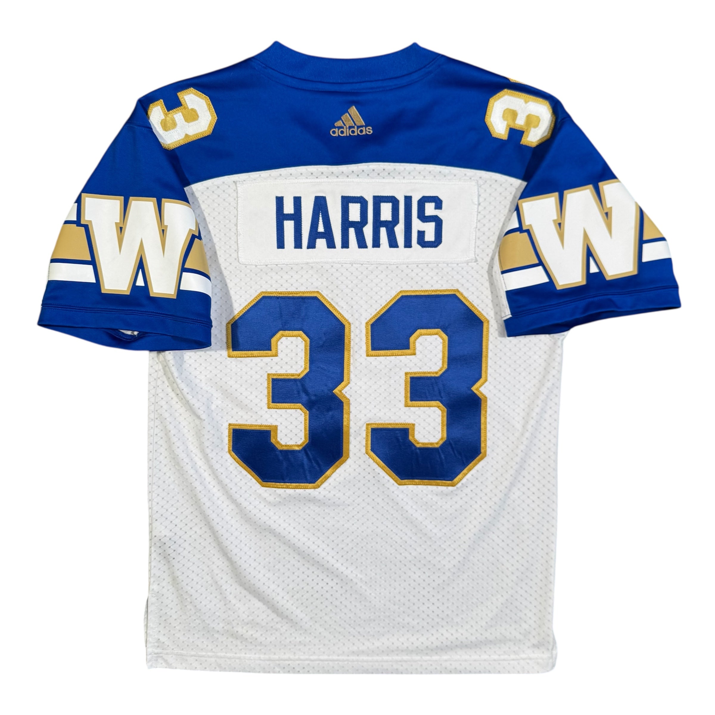 Andrew Harris Winnipeg Blue Bombers Adidas CFL Jersey Size Medium