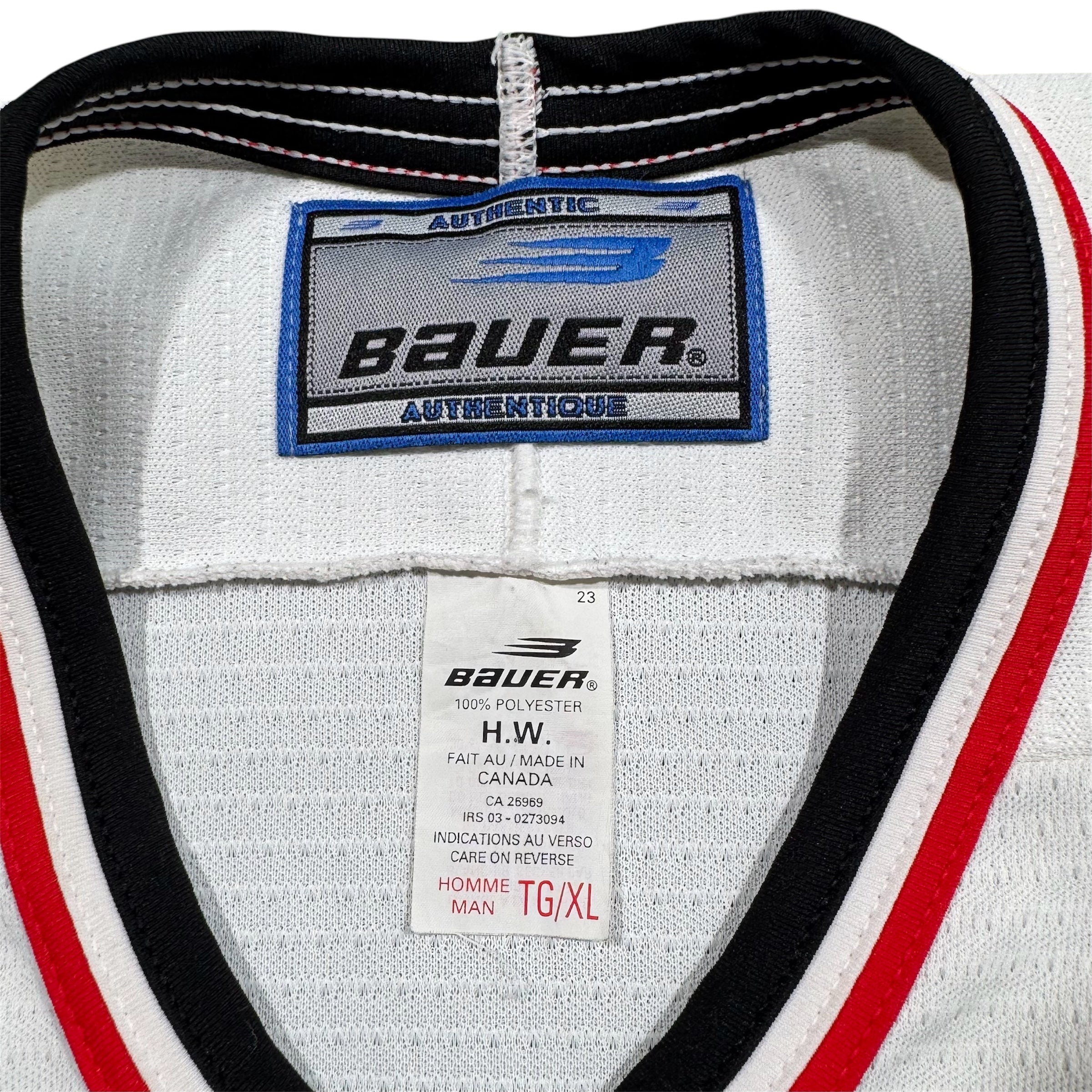 Team Canada 1996 Olympics Vintage Bauer Hockey Jersey Size XL