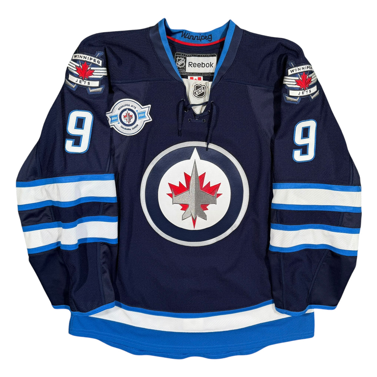 Evander Kane Winnipeg Jets Inaugural Reebok MIC Authentic Jersey - 52/Large