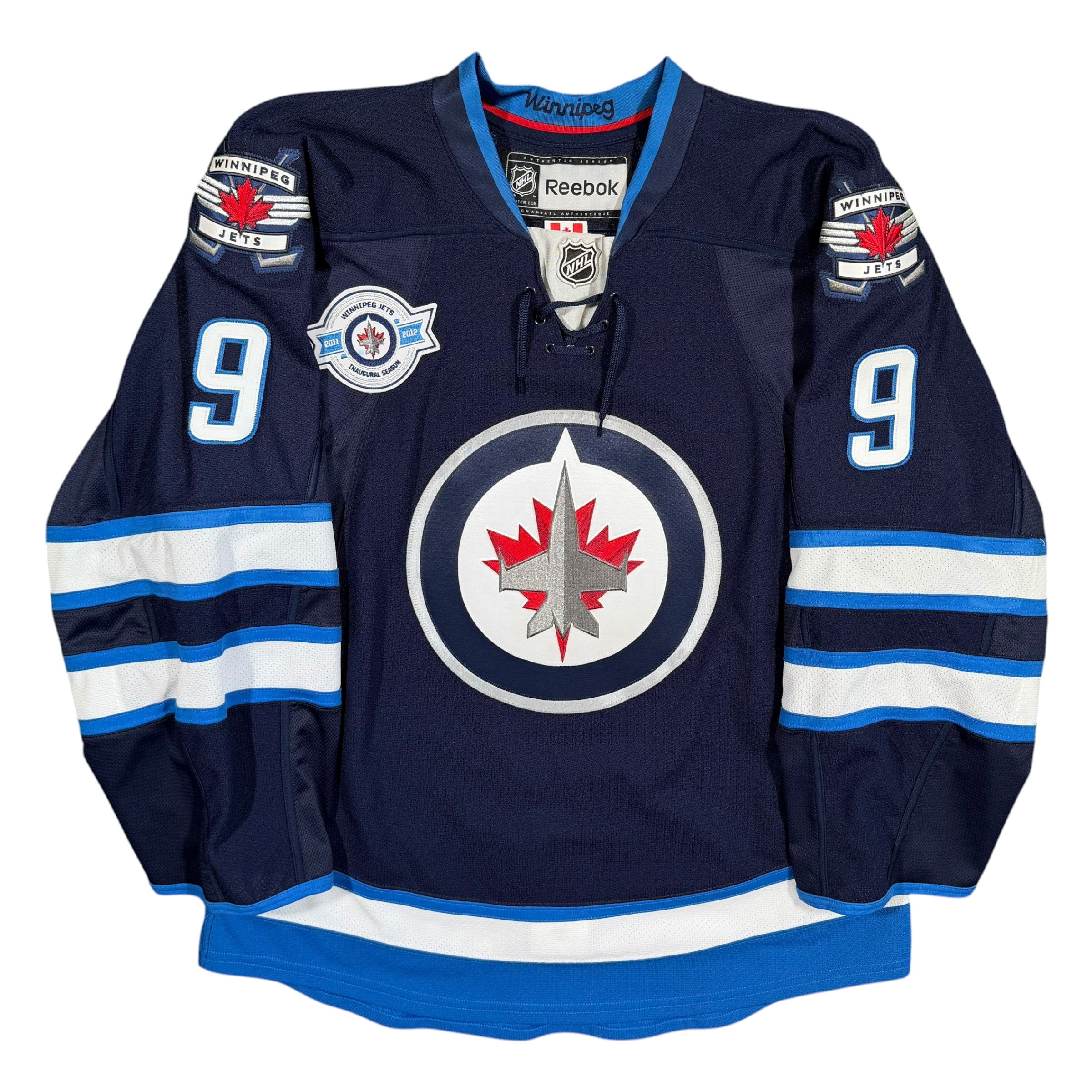 Evander Kane Winnipeg Jets Inaugural Reebok MIC Authentic Jersey - 52/Large