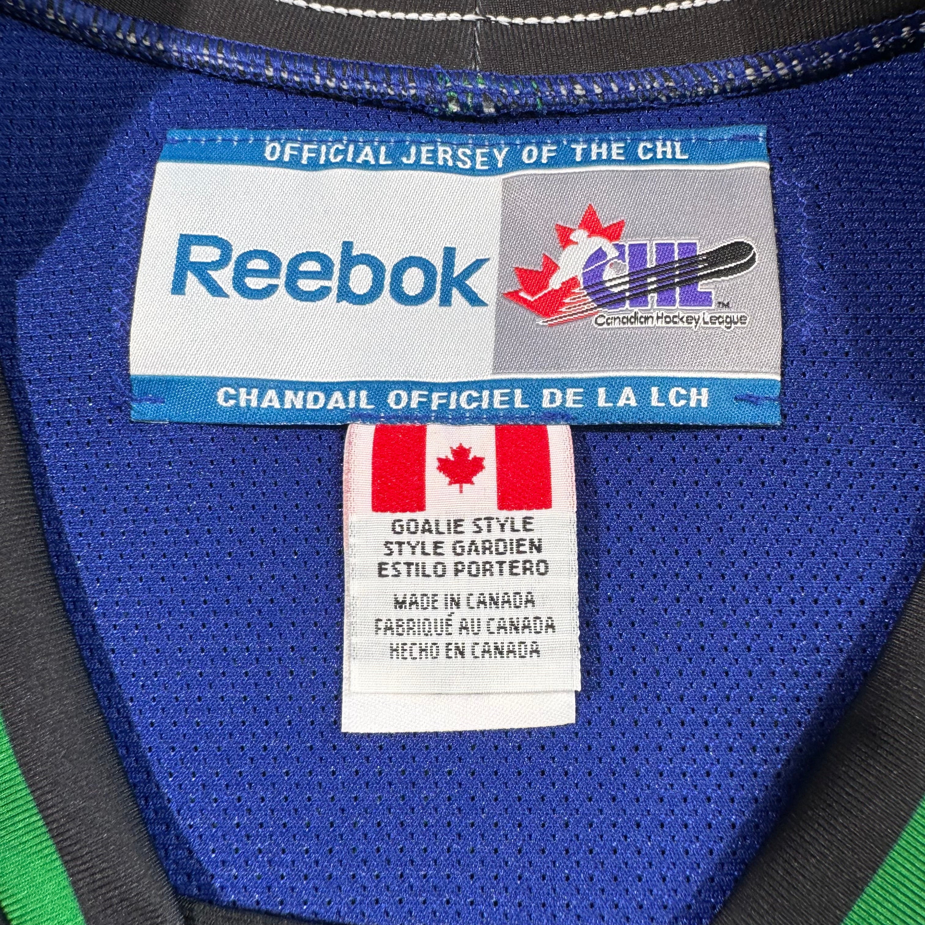 Swift Current Broncos Team Issued Goalie Reebok MIC WHL Jersey Size 58G
