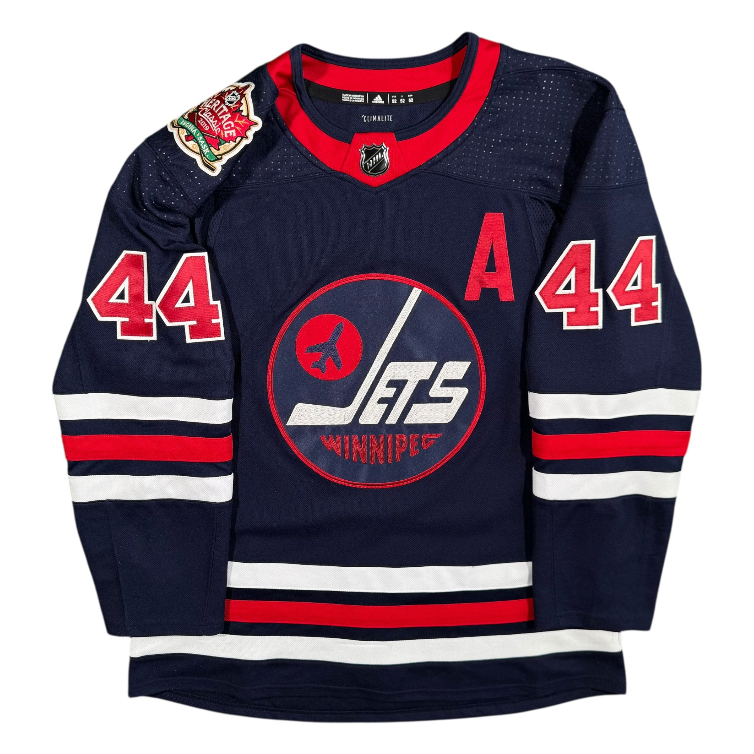 Josh Morrissey Winnipeg Jets 2019 Heritage Classic Adidas NHL Jersey Size 52