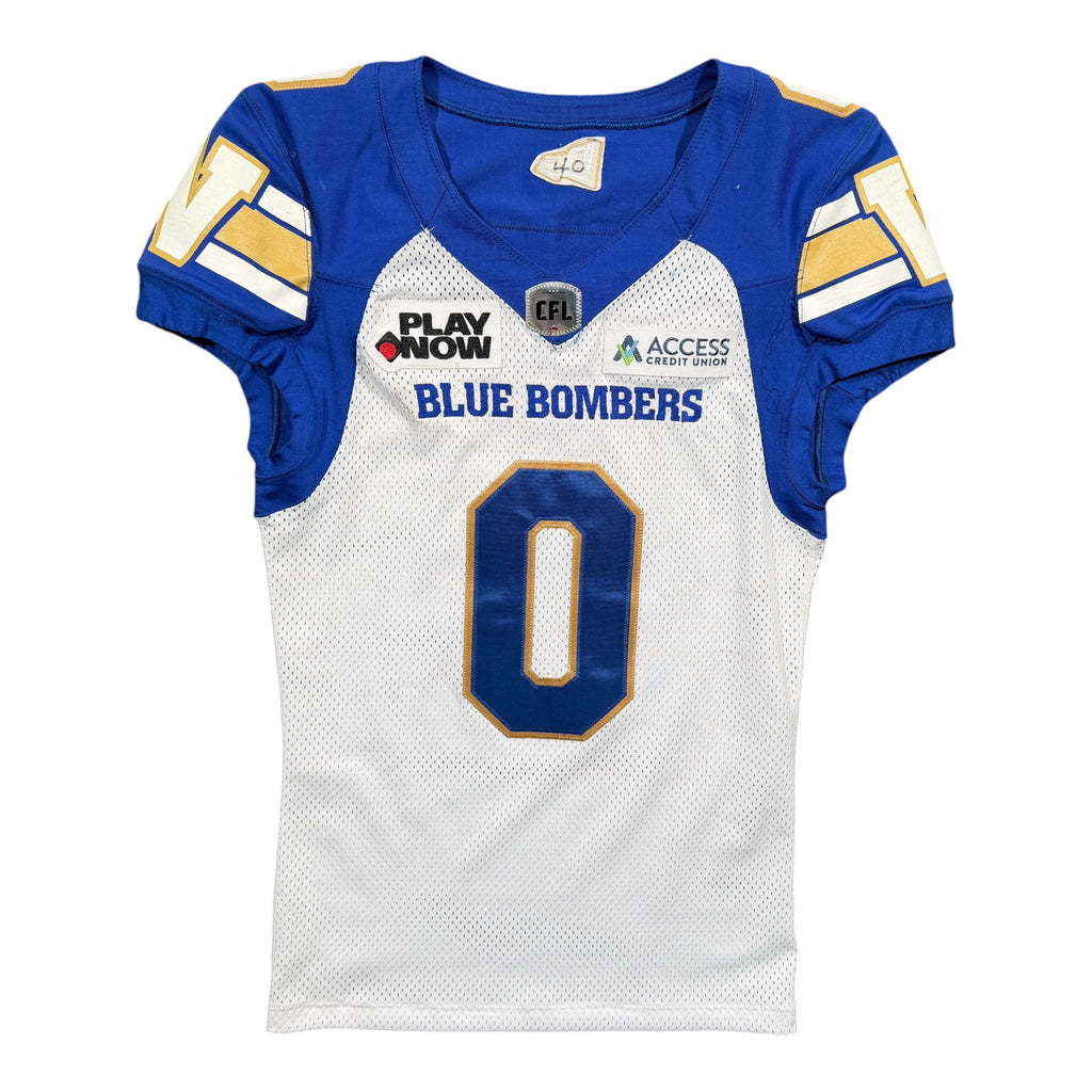Myron Mitchell Winnipeg Blue Bombers 2024 Game Worn New Era CFL Jersey