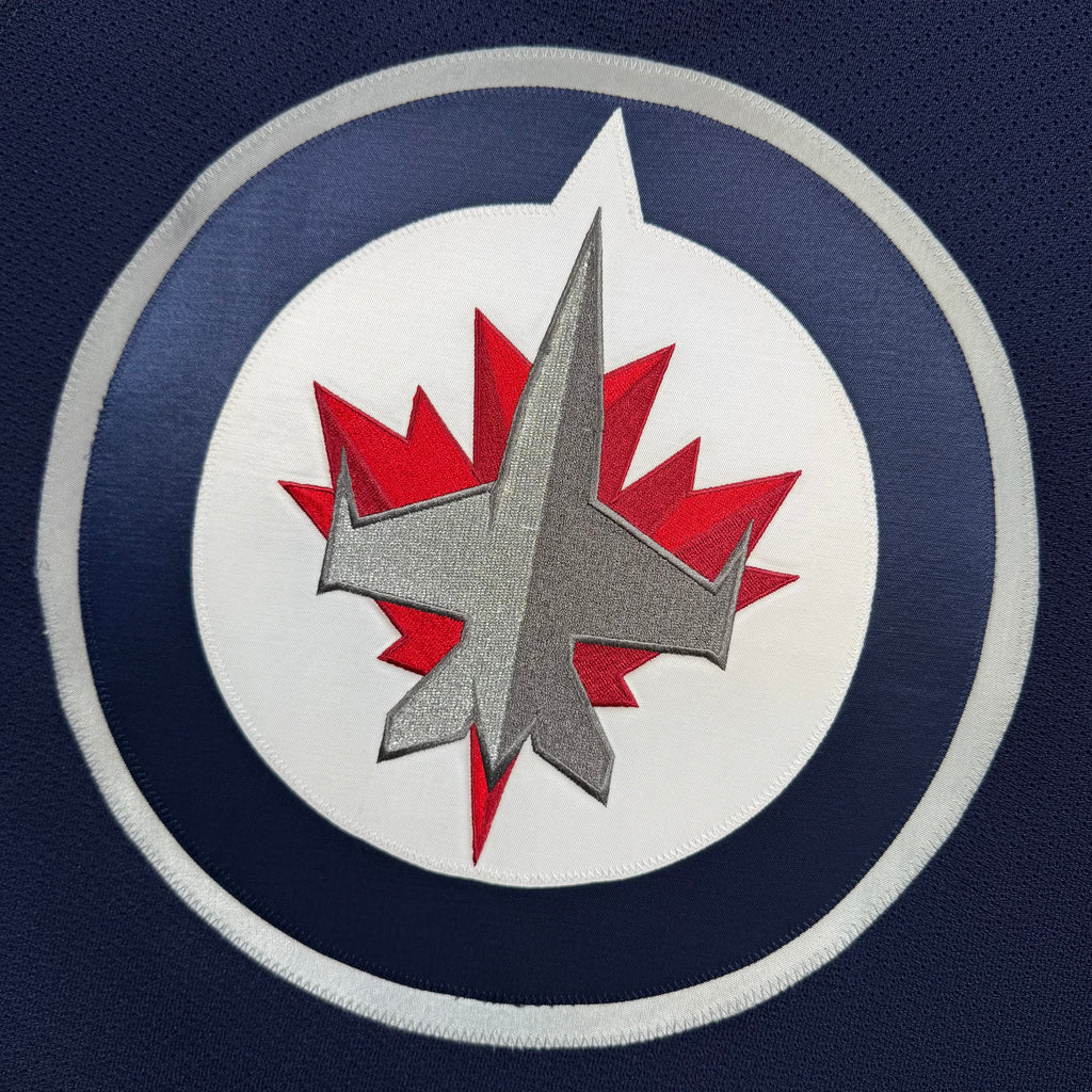 Tobias Enstrom Winnipeg Jets Signed MIC Reebok Authentic NHL Jersey - 52/Large