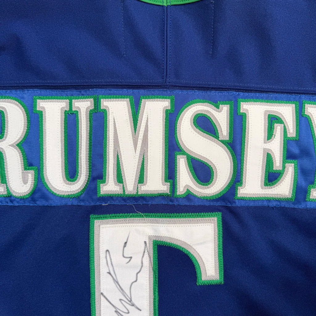Myles Rumsey Swift Current Broncos Game Worn Nike WHL Jersey