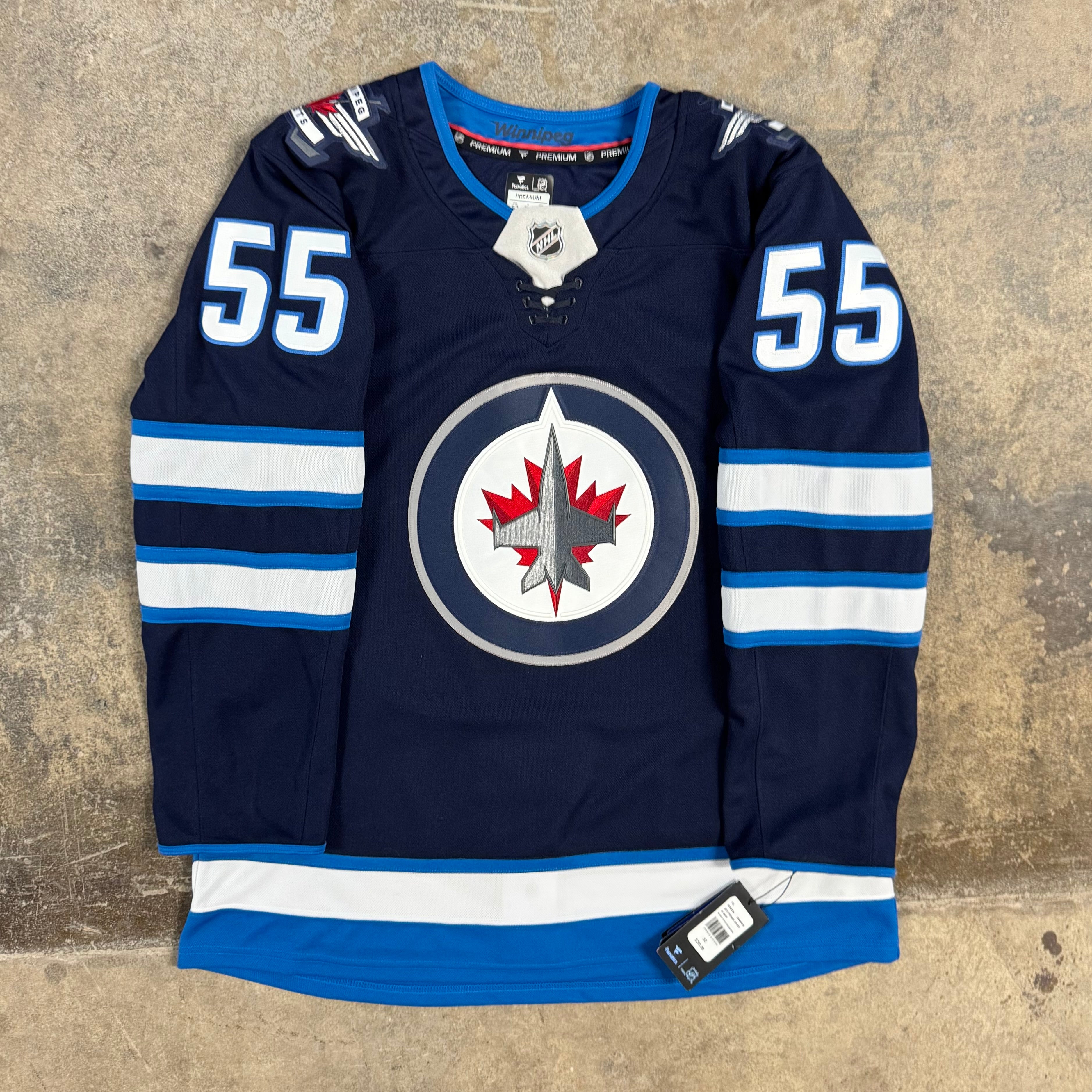 Mark Scheifele Winnipeg Jets Fanatics Premium NHL Hockey Jersey Size 52 L NEW