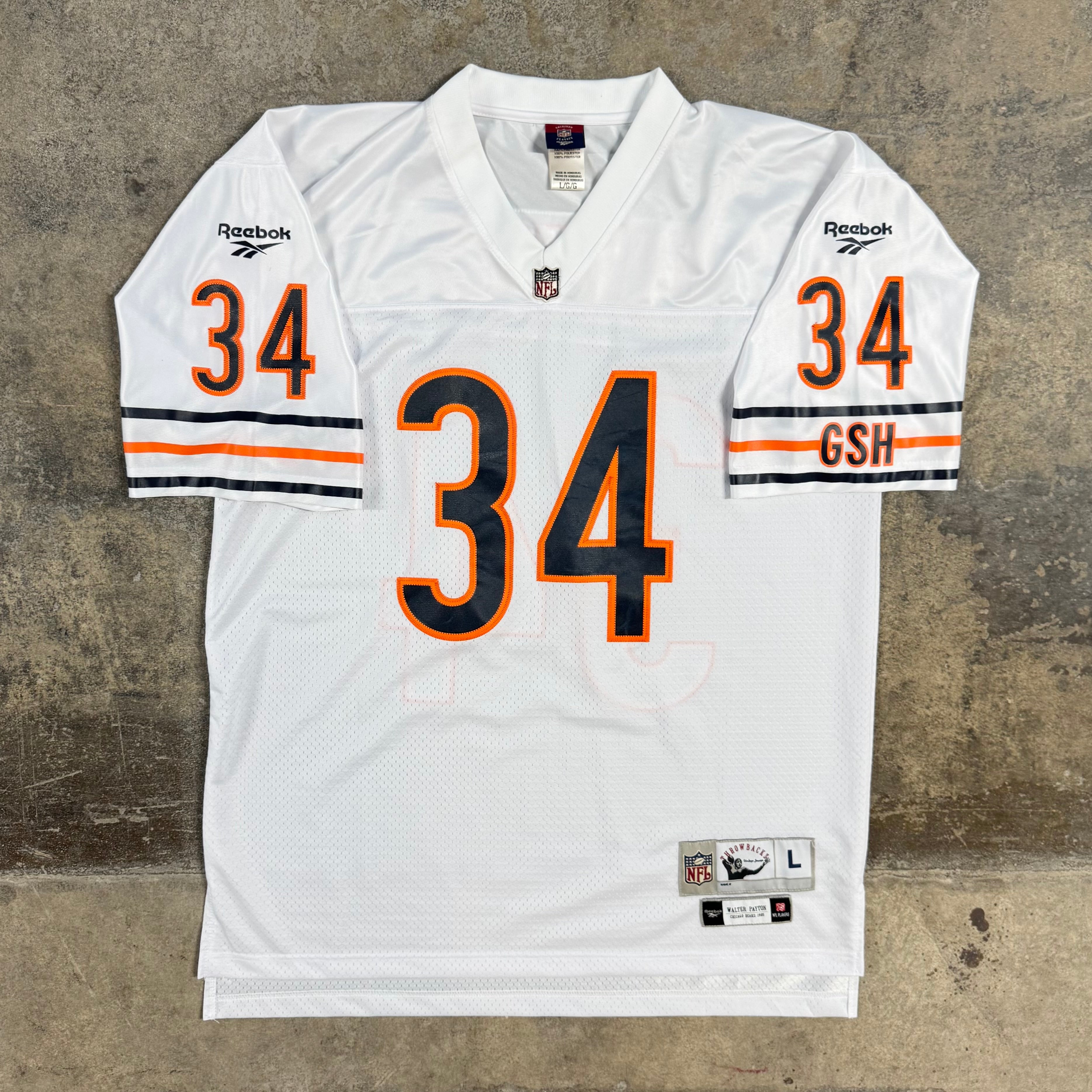 Walter Payton Chicago Bears Vintage Reebok NFL Jersey Size Large