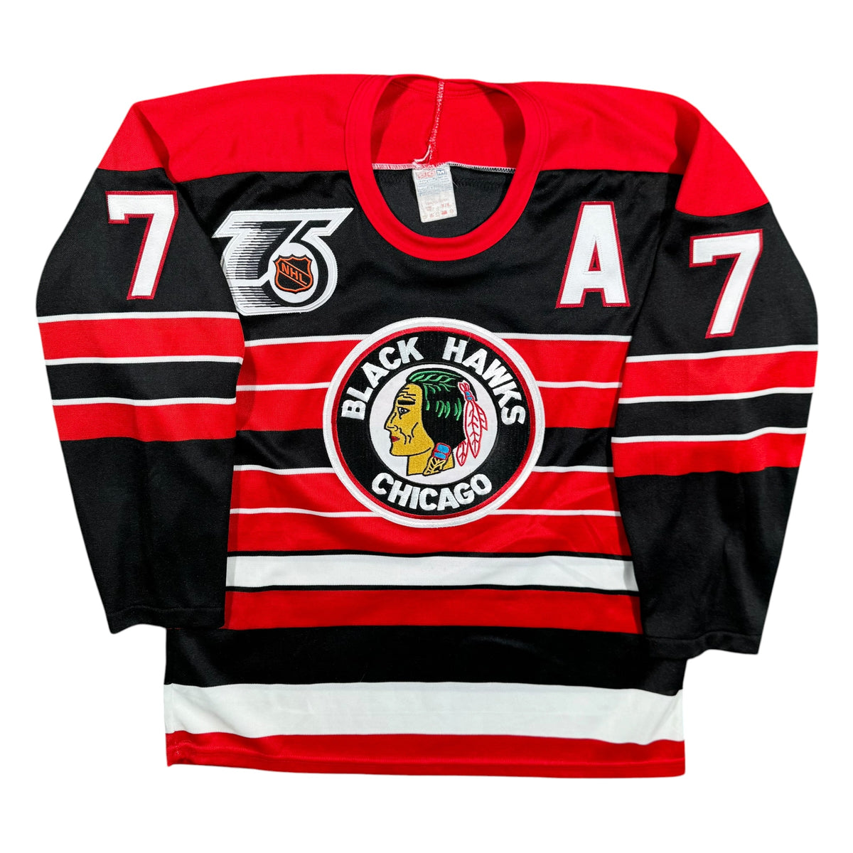 Chris Chelios Chicago Blackhawks Vintage TBTC CCM NHL Jersey Size Medium