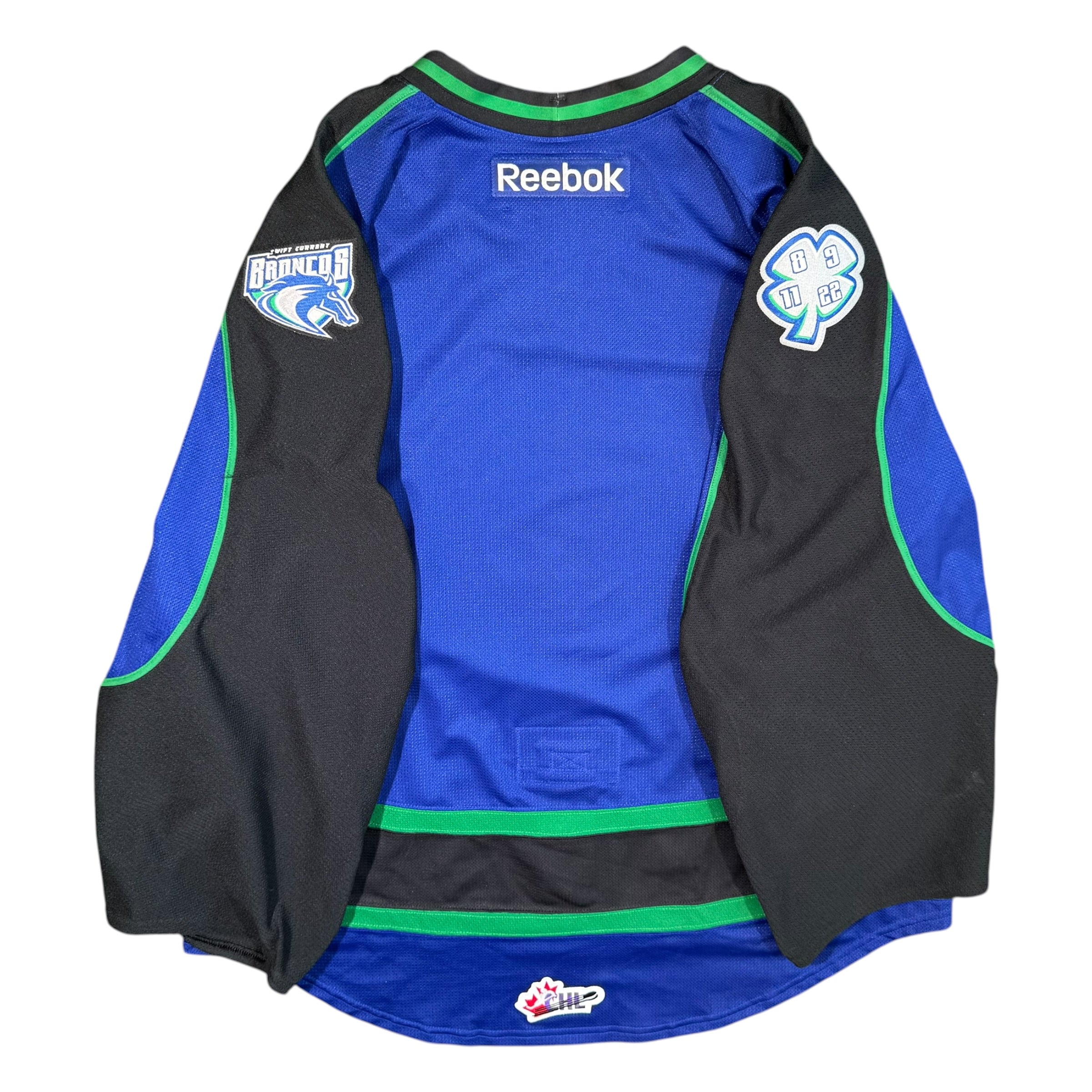 Swift Current Broncos Team Issued Goalie Reebok MIC WHL Jersey Size 58G