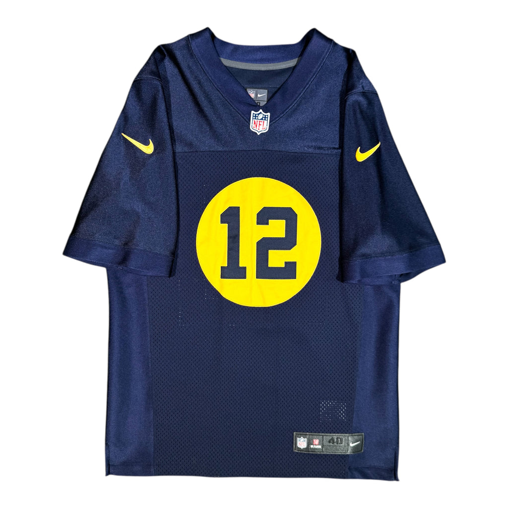 Aaron Rodgers Green Bay Packers Nike Throwback Vapor Elite NFL Jersey Size 40 Medium
