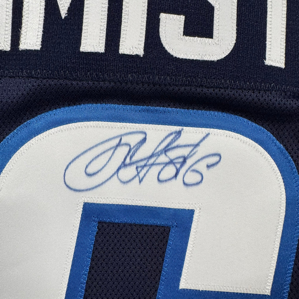 Alex Burnistrov Winnipeg Jets Signed MIC Reebok Authentic NHL Jersey Size 54 XL