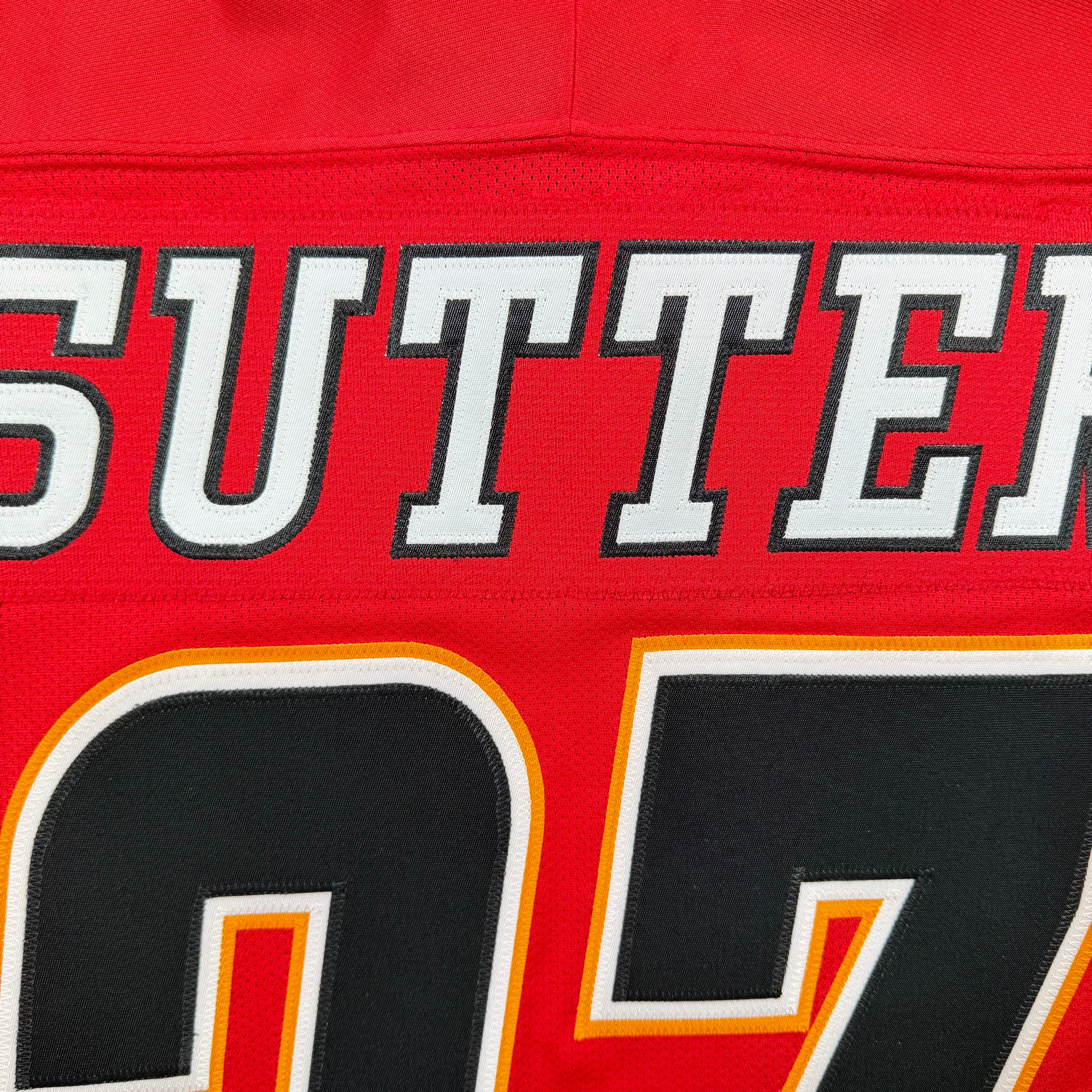 Brett Sutter Quad City Flames Vintage Reebok AHL Jersey - Large