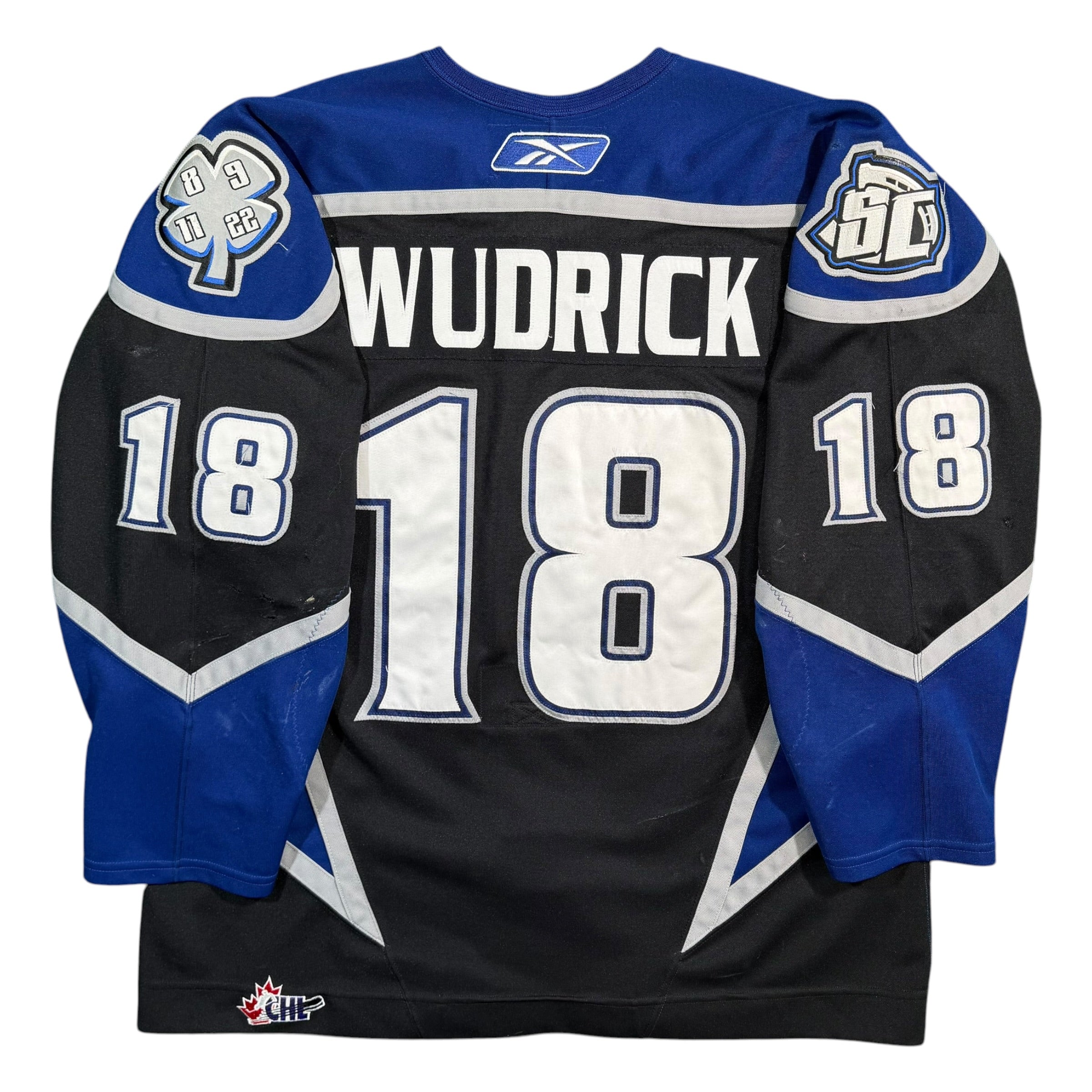 Geordie Wudrick Swift Current Broncos Game Worn Reebok WHL Jersey