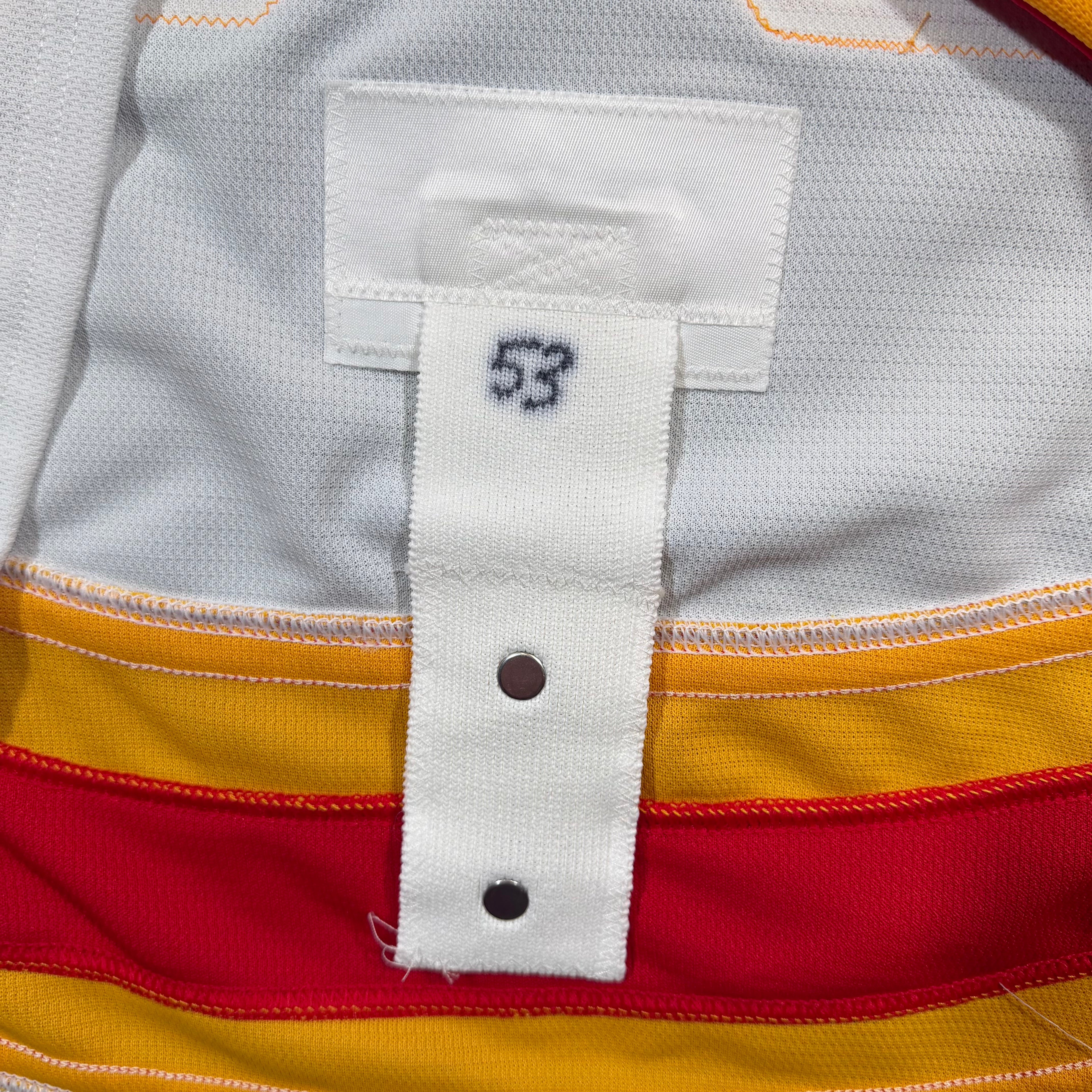 Charles Cote Calgary Flames Team Issued Adidas MIC NHL Jersey - 58/3XL