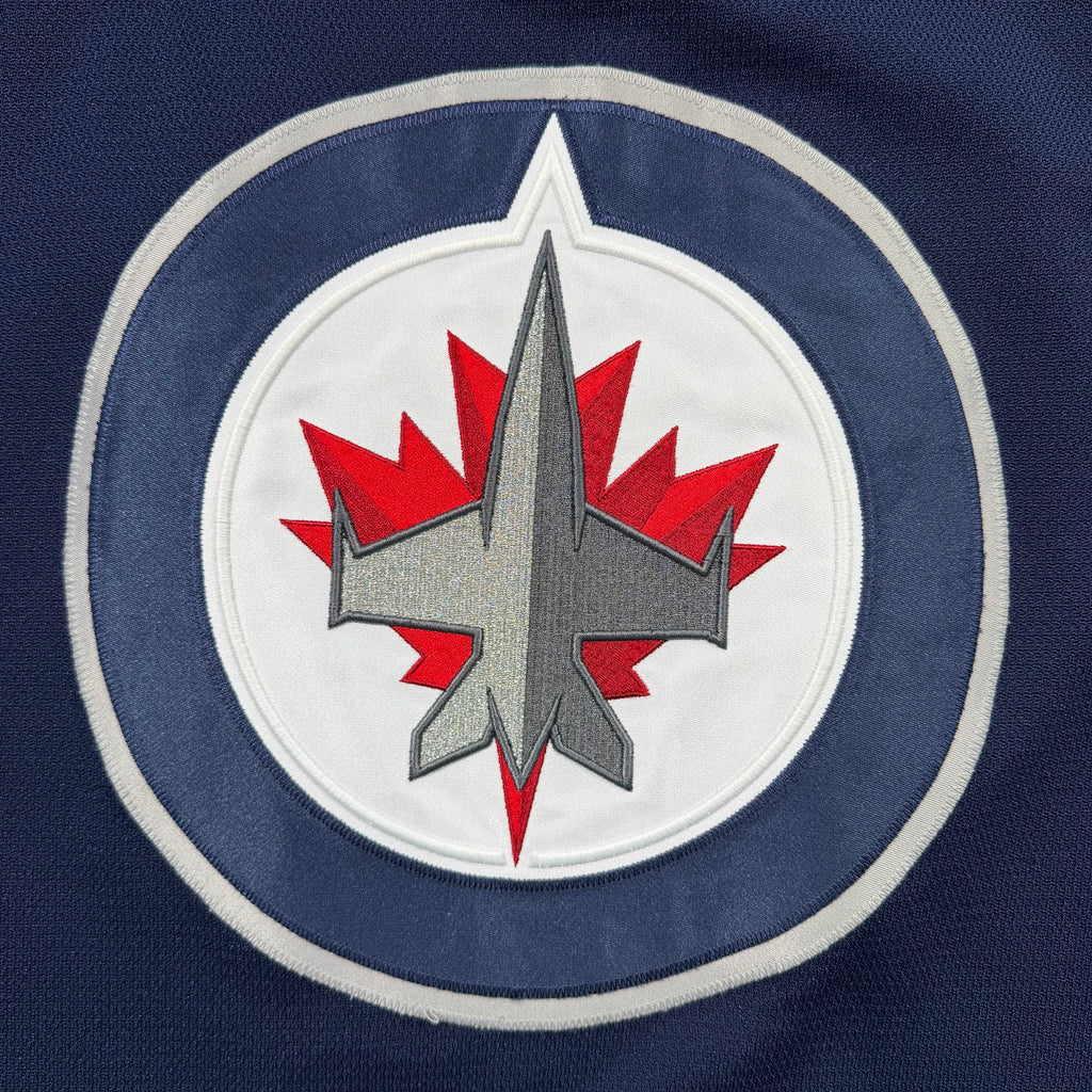 Connor Lewis Winnipeg Jets 2023/24 Game Worn Pre Season NHL Jersey COA