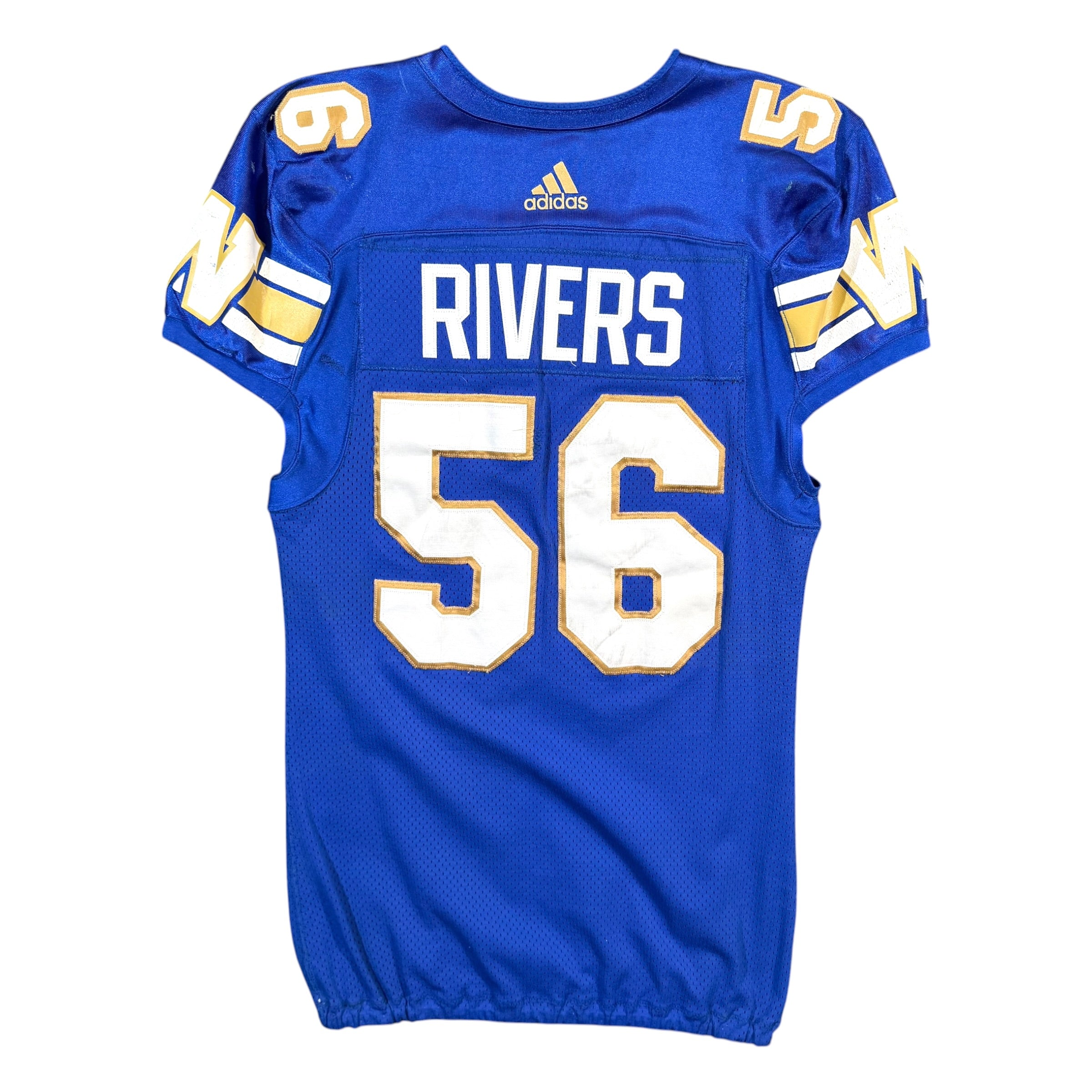 Gerald Rivers Winnipeg Blue Bombers 2018 Game Worn CFL Jersey
