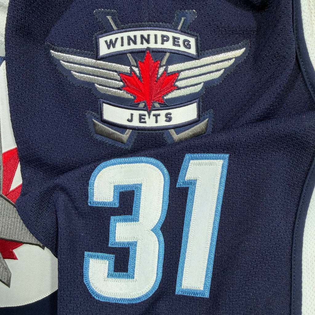 Ondřej Pavelec Winnipeg Jets Signed MIC Authentic NHL Jersey - 56/XXL