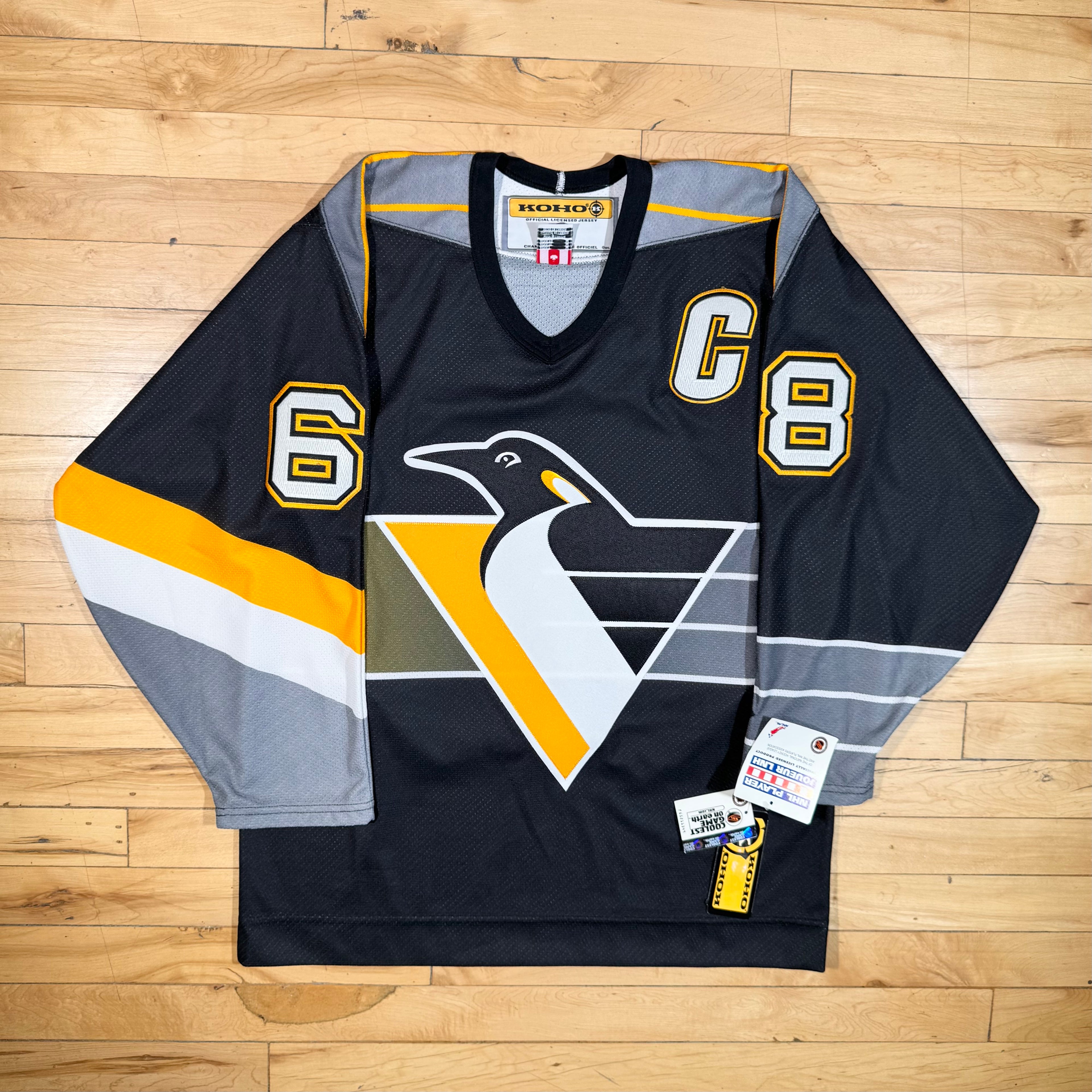 Jaromir Jagr Pittsburgh Penguins Vintage Robo Pen Koho MIC NHL Jersey Size Medium NEW