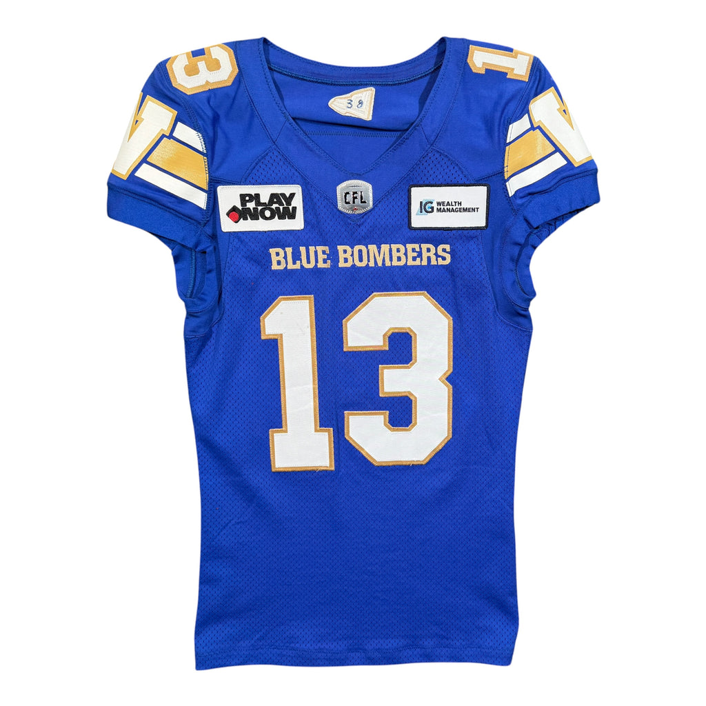 Tyrrell Pigrome Winnipeg Blue Bombers 2023 Game Worn New Era Jersey
