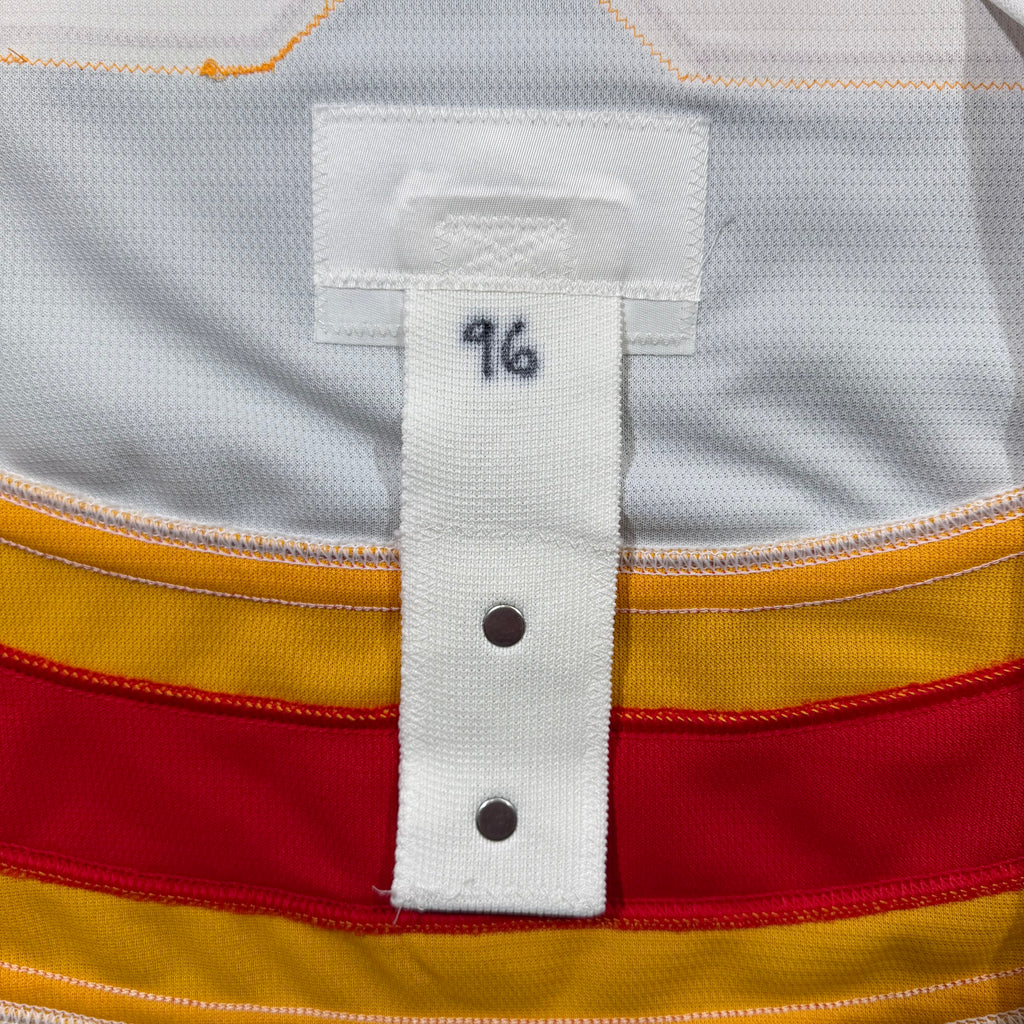 Jake Lee Calgary Flames Team Issued Adidas MIC NHL Jersey - 56/XXL