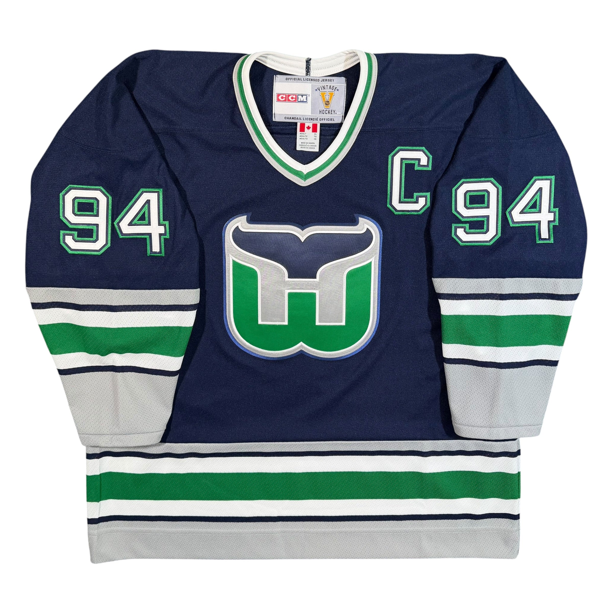 Brendan Shanahan Hartford Whalers Vintage CCM NHL Jersey - XL