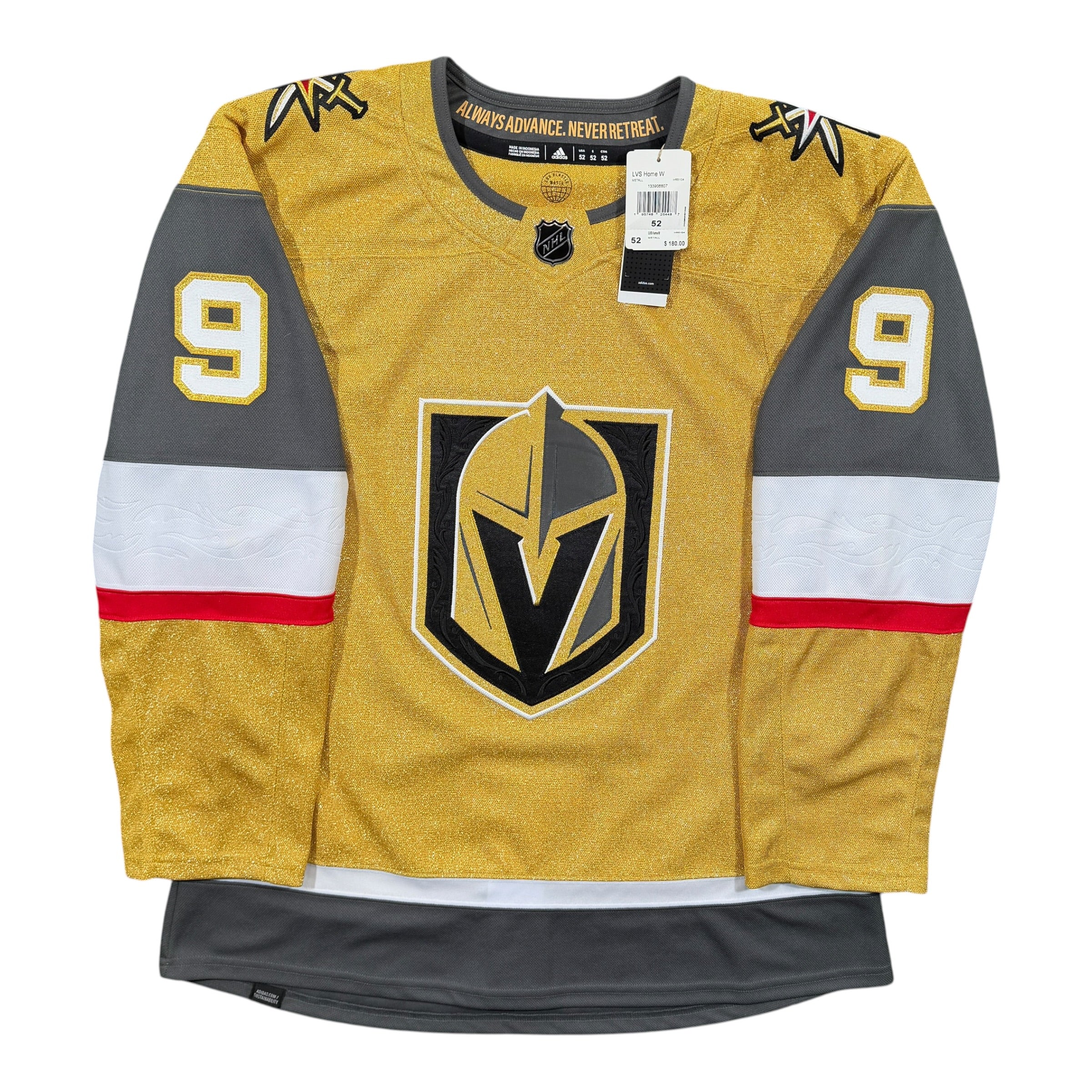 Jack Eichel Vegas Golden Knights Adidas NHL Jersey - 52/Large