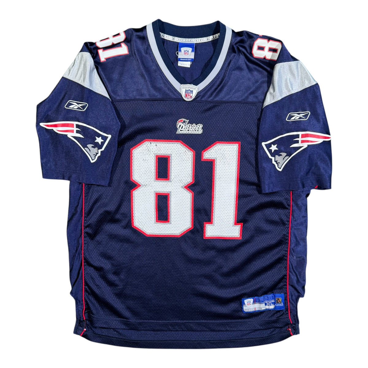 Randy Moss New England Patriots Vintage Reebok NFL Jersey Size XL