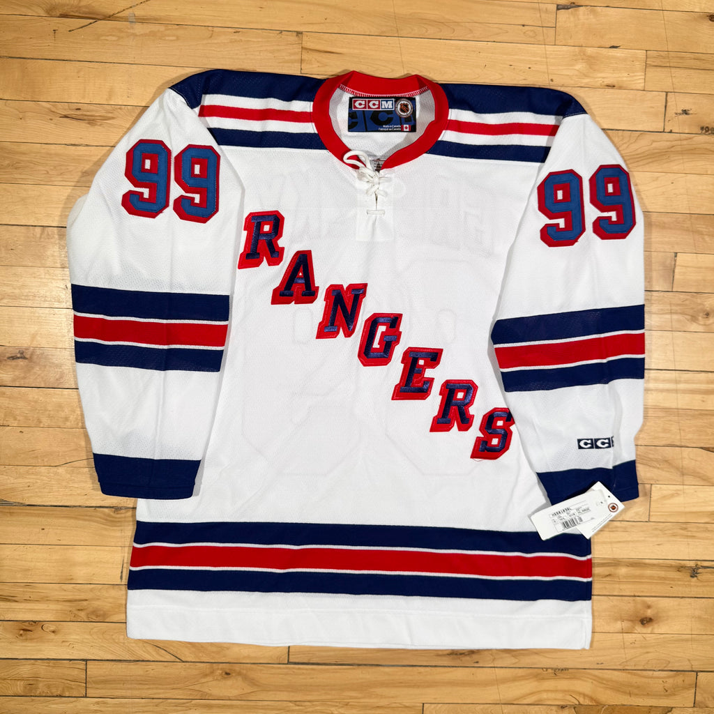 Wayne Gretzky New York Rangers Vintage CCM NHL Hockey Jersey Size XL NEW